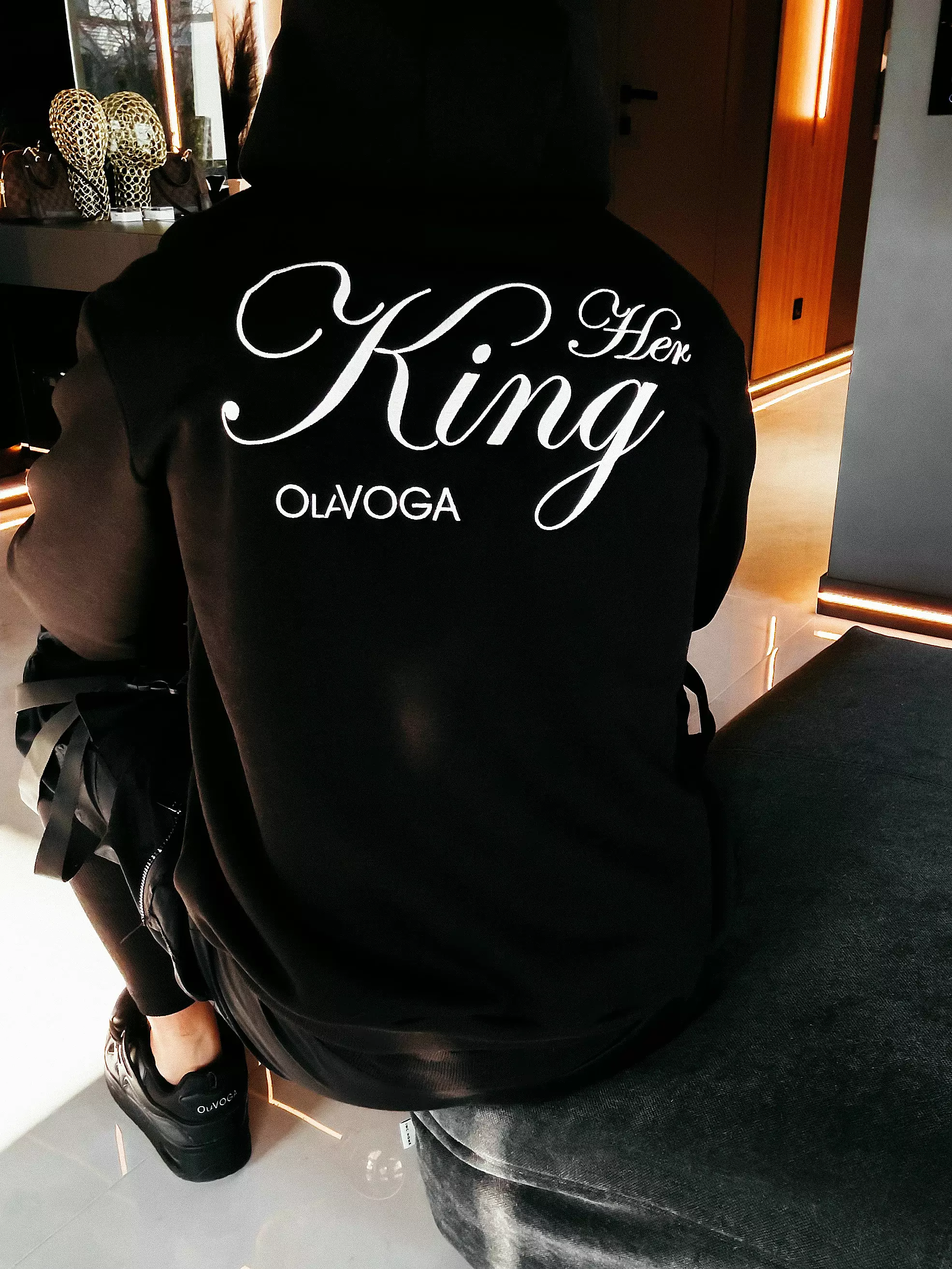 Bluza męska Matchy Matchy OLAVOGA Men ADORE - Czarny