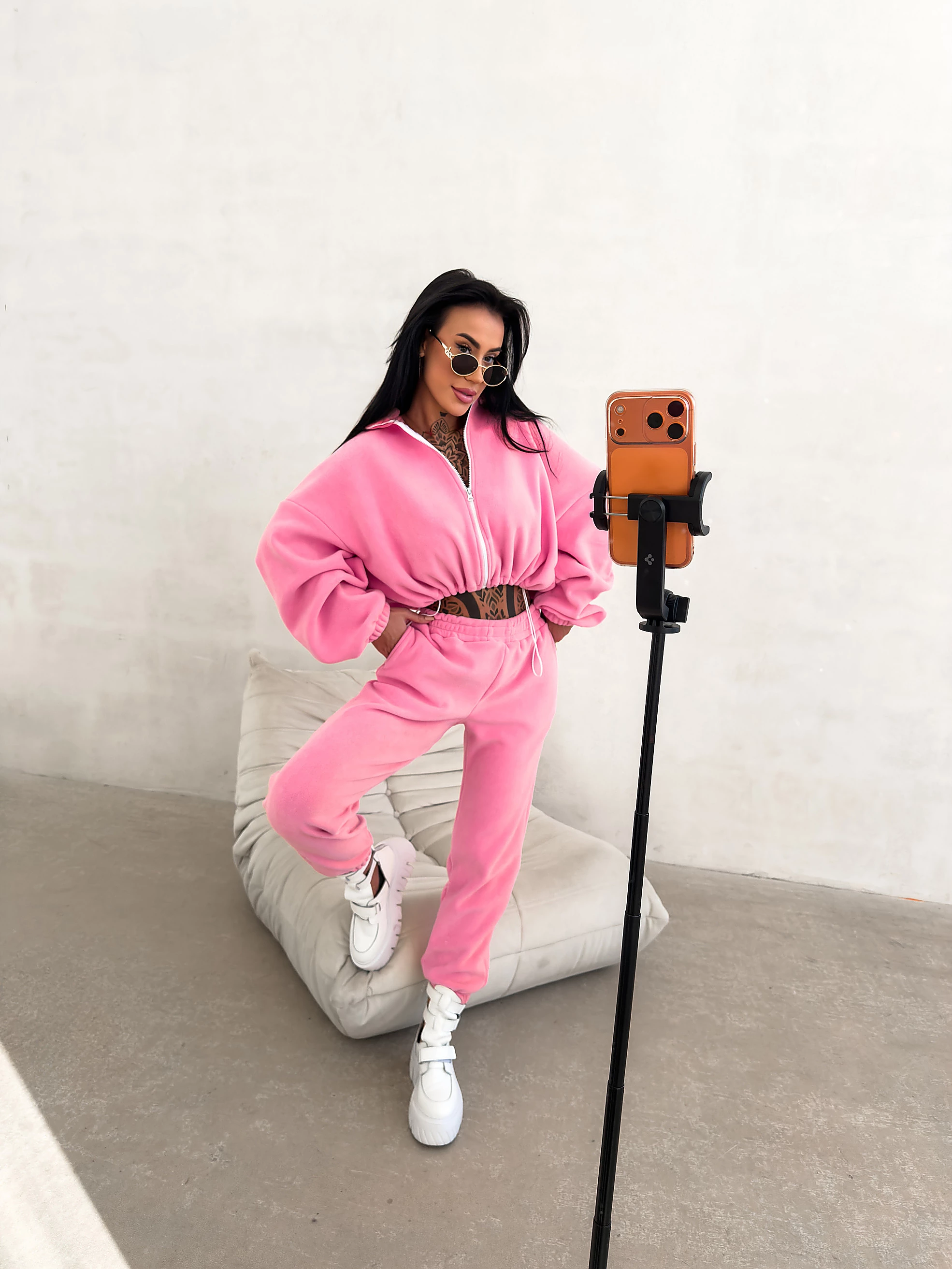 OLAVOGA COZIER Damen-Fleece-Set - Süßes Rosa