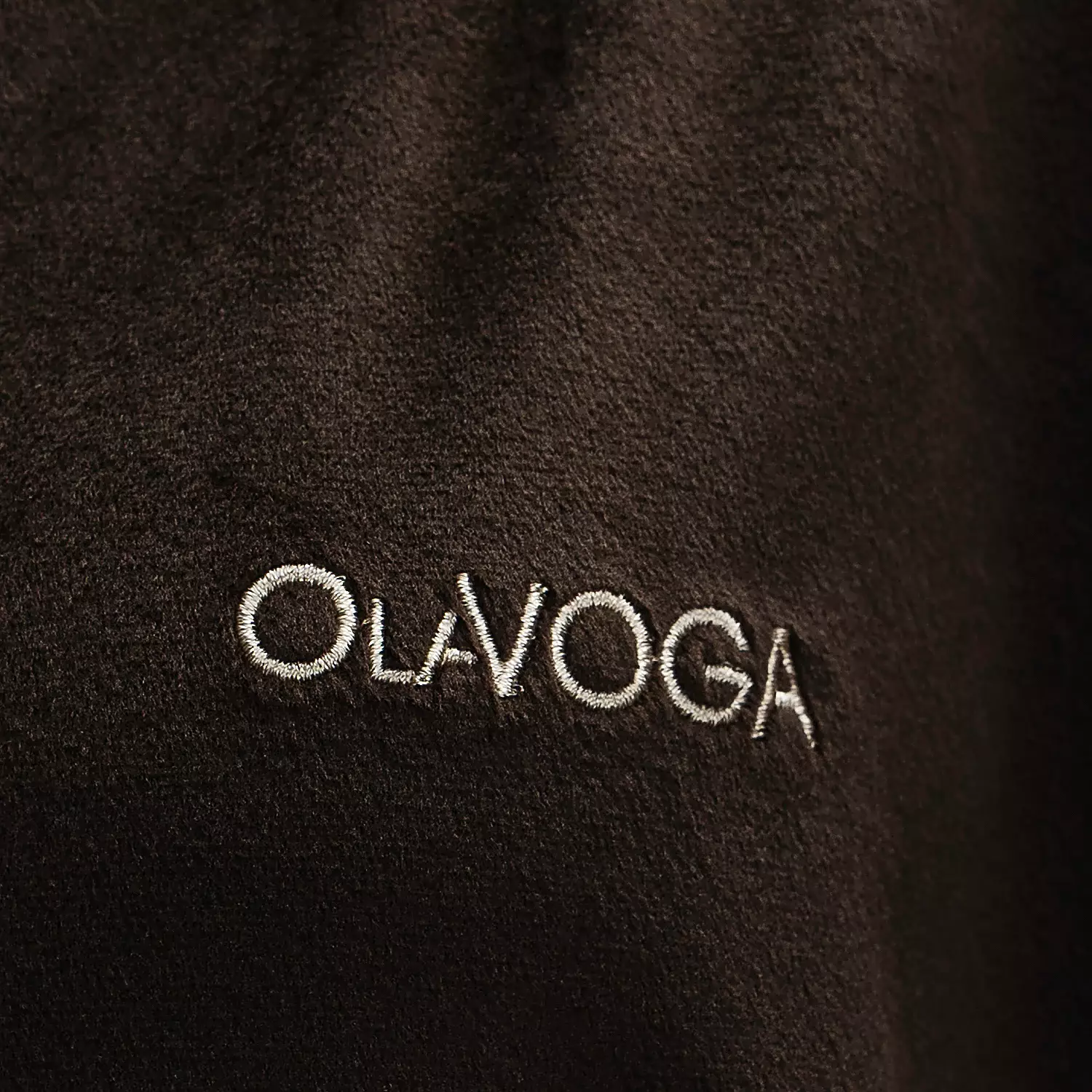 Ladies' casual velour set OLAVOGA VELVET WOOD - Brown