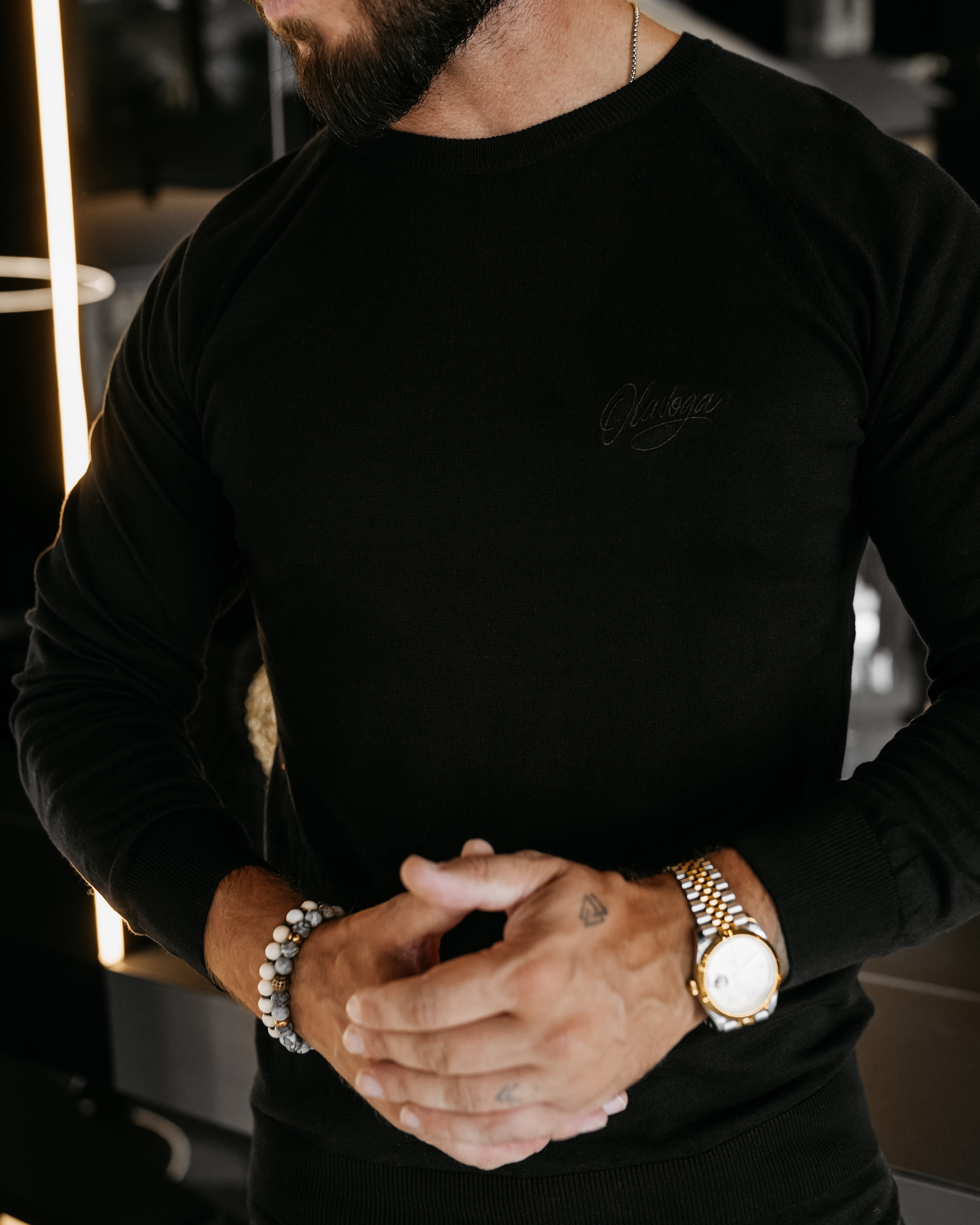 OLAVOGA Men’s TERUS Jumper – Black