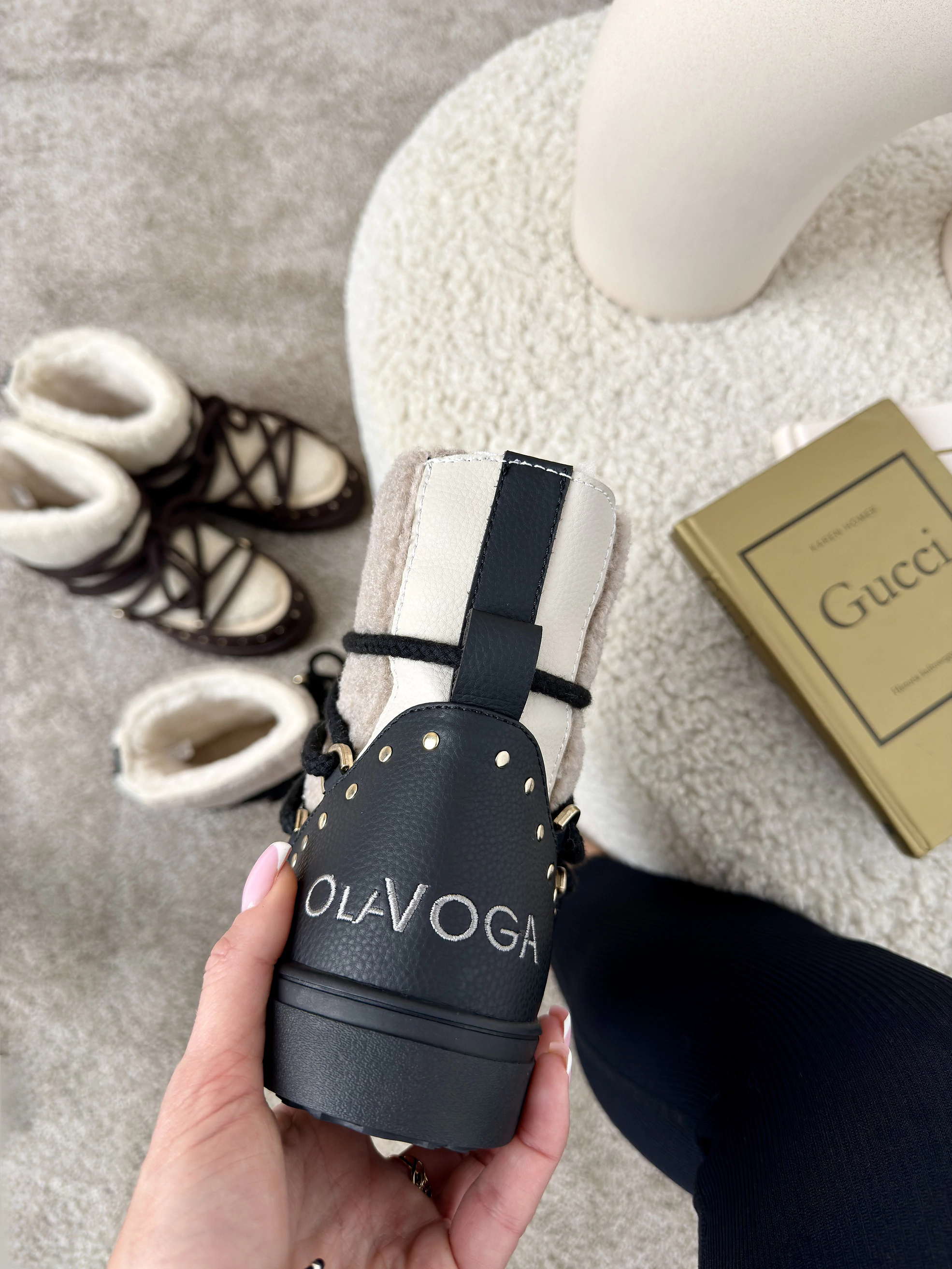 Buty damskie eskimoski OLAVOGA ETNA - Czarny