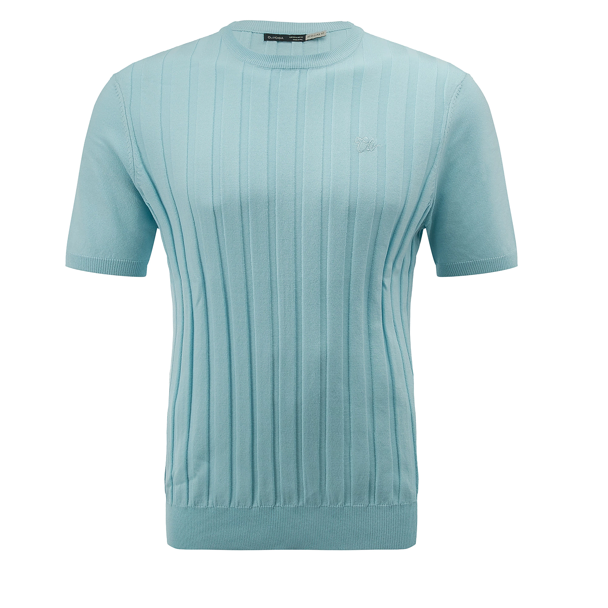 T-shirt męski OLAVOGA Men XAE - Błękitny
