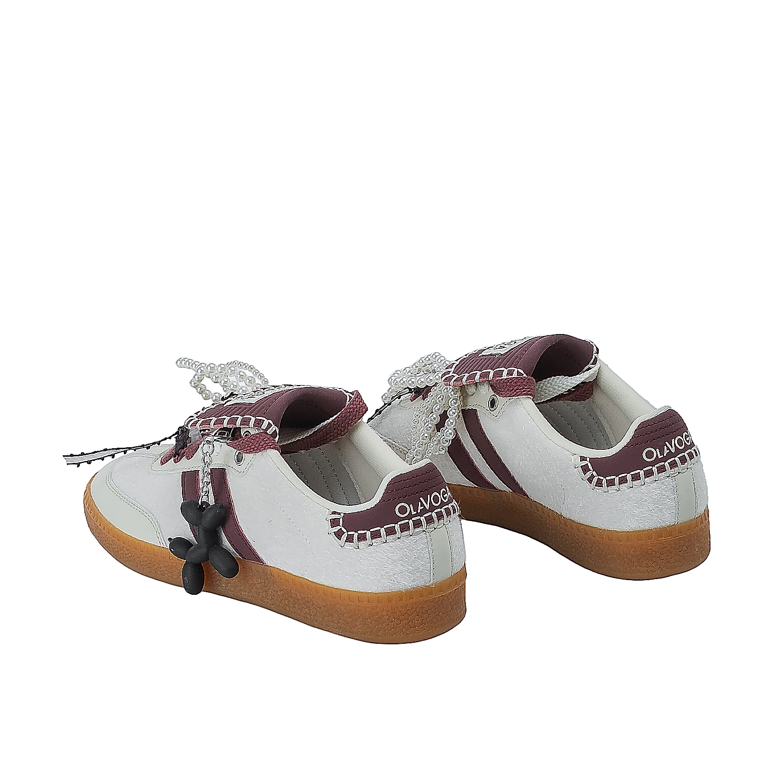 OLAVOGA ANATY Damen Schuhe - Écru + Rot