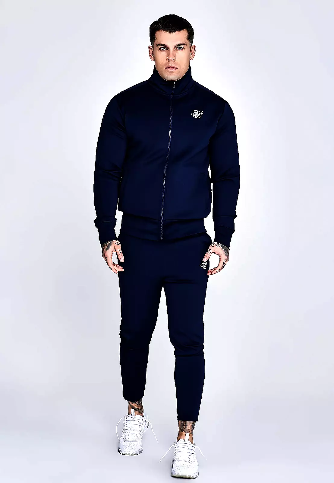 SIKSILK ESSENTIALS Herrenhose 28163 - Marineblau