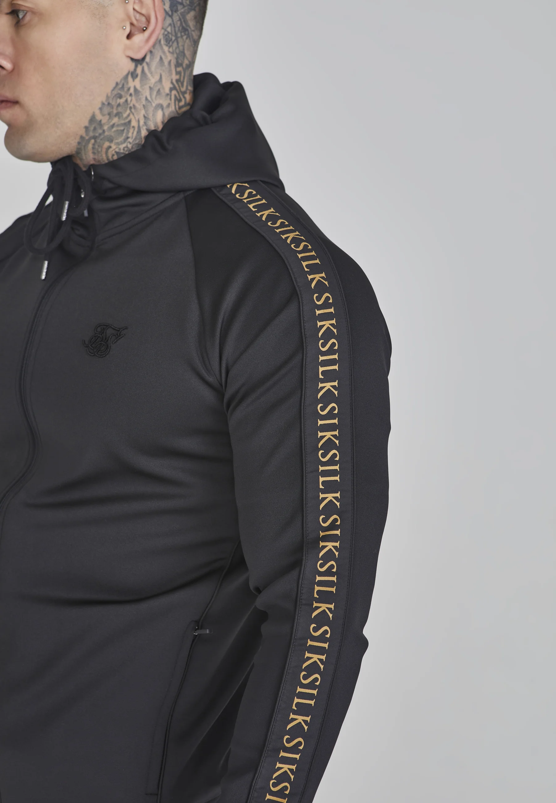 SikSilk men s tracksuit set 26185 Black M OLAVOGA Official Partner Shop Pasuri