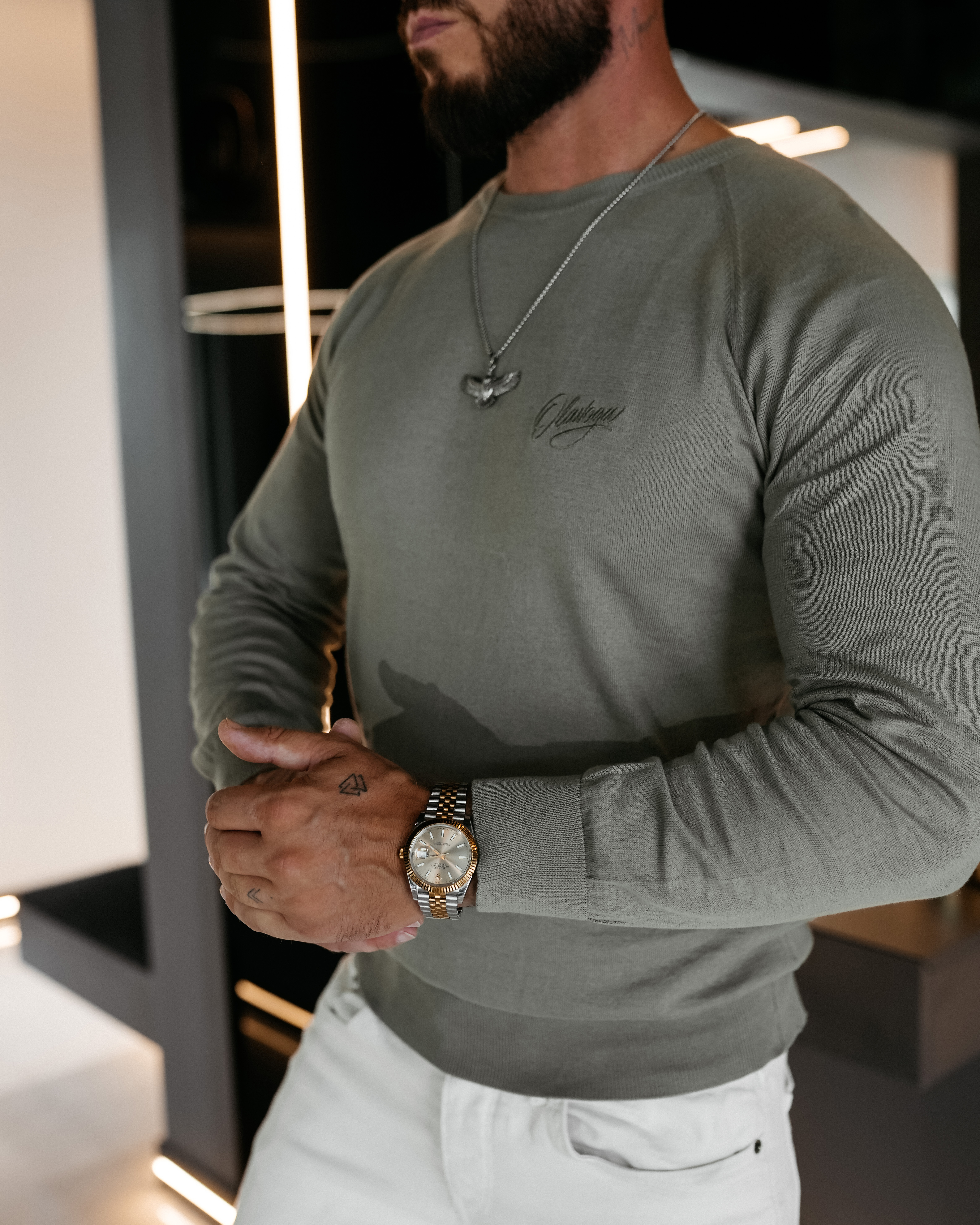 OLAVOGA Men TERUS Men’s Jumper – Olive