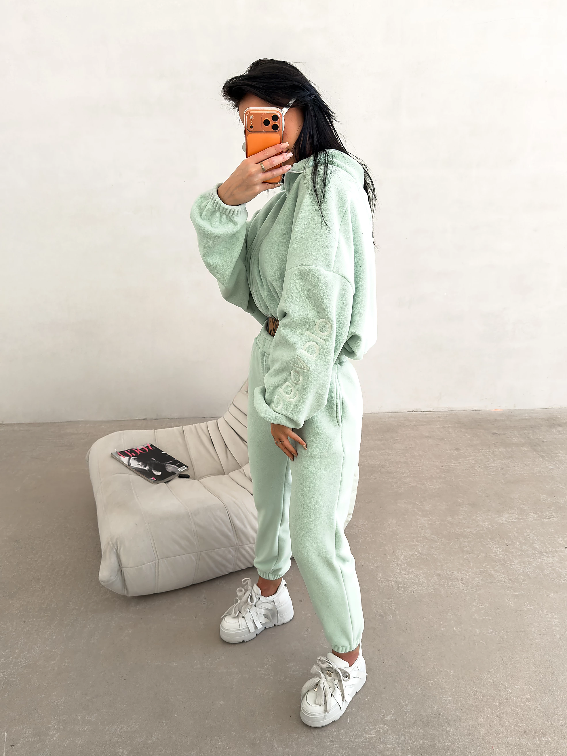 OLAVOGA COZIER Damen-Fleece-Set - Mint
