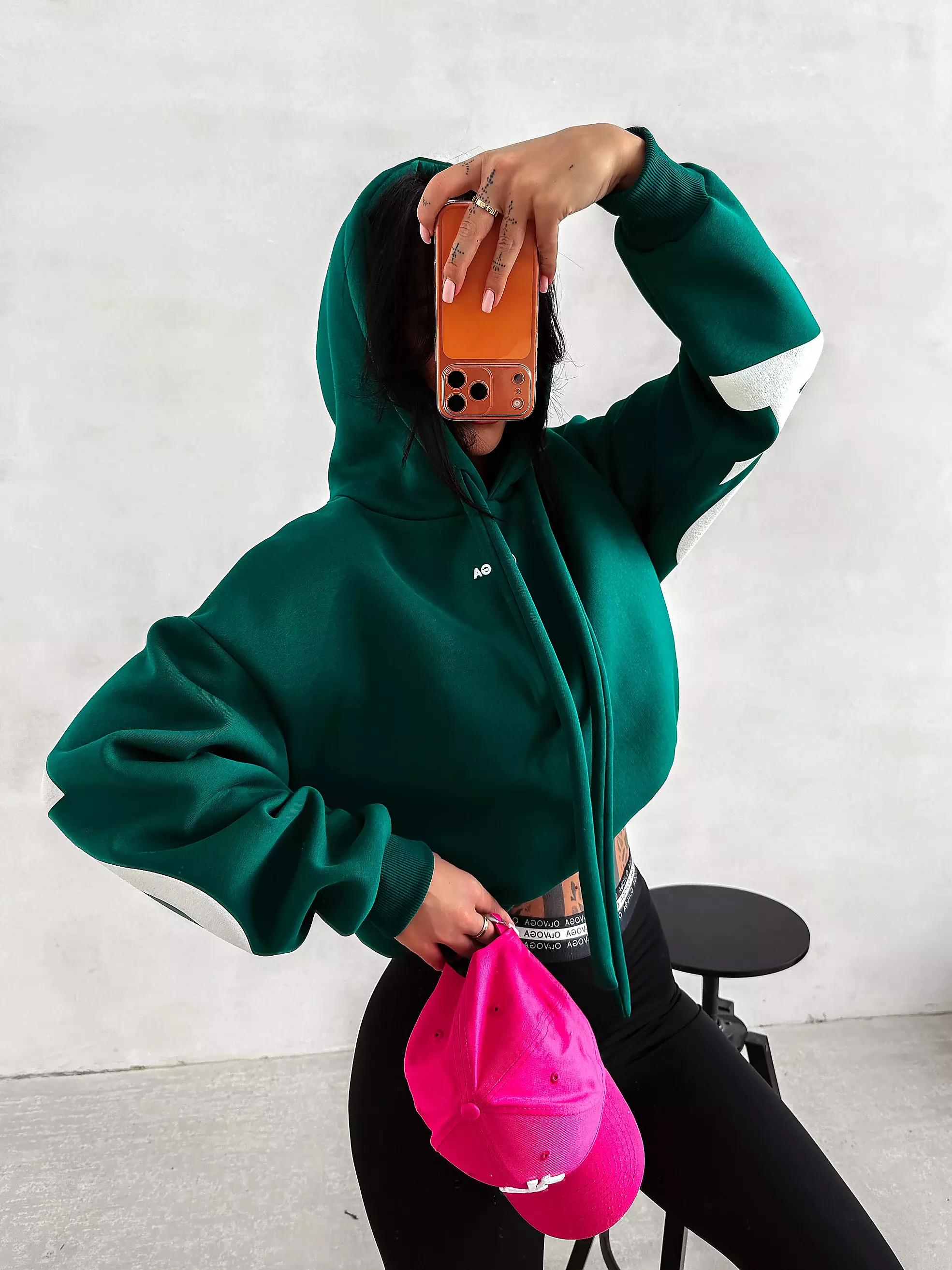 OLAVOGA VINTA women's logo sweatshirt - Green