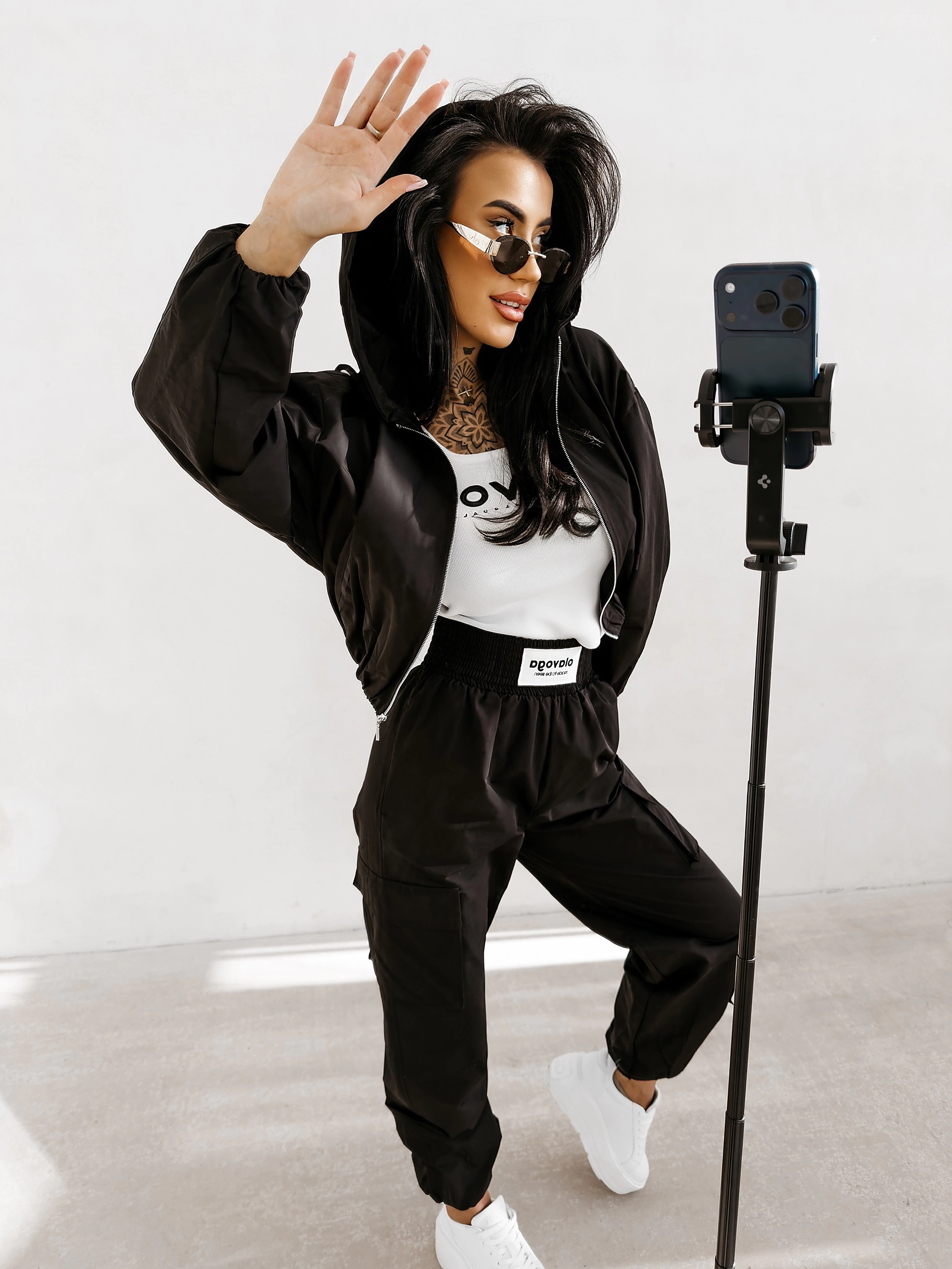 Streetwear-Hosen für Damen OLAVOGA BURNT SIENNA PANTS - Schwarz