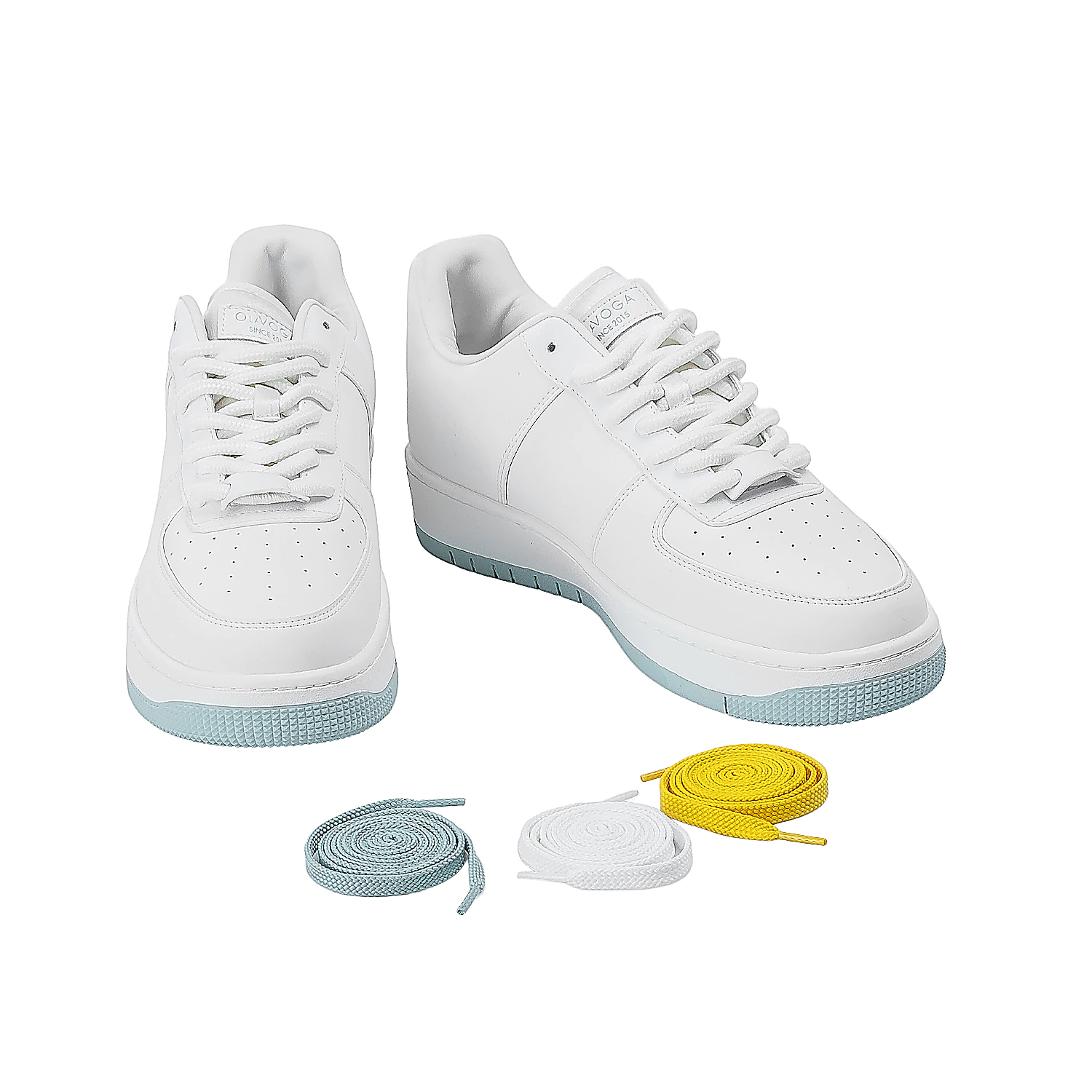 OLAVOGA Herrenschuhe DAYTON - Weiß + Blau