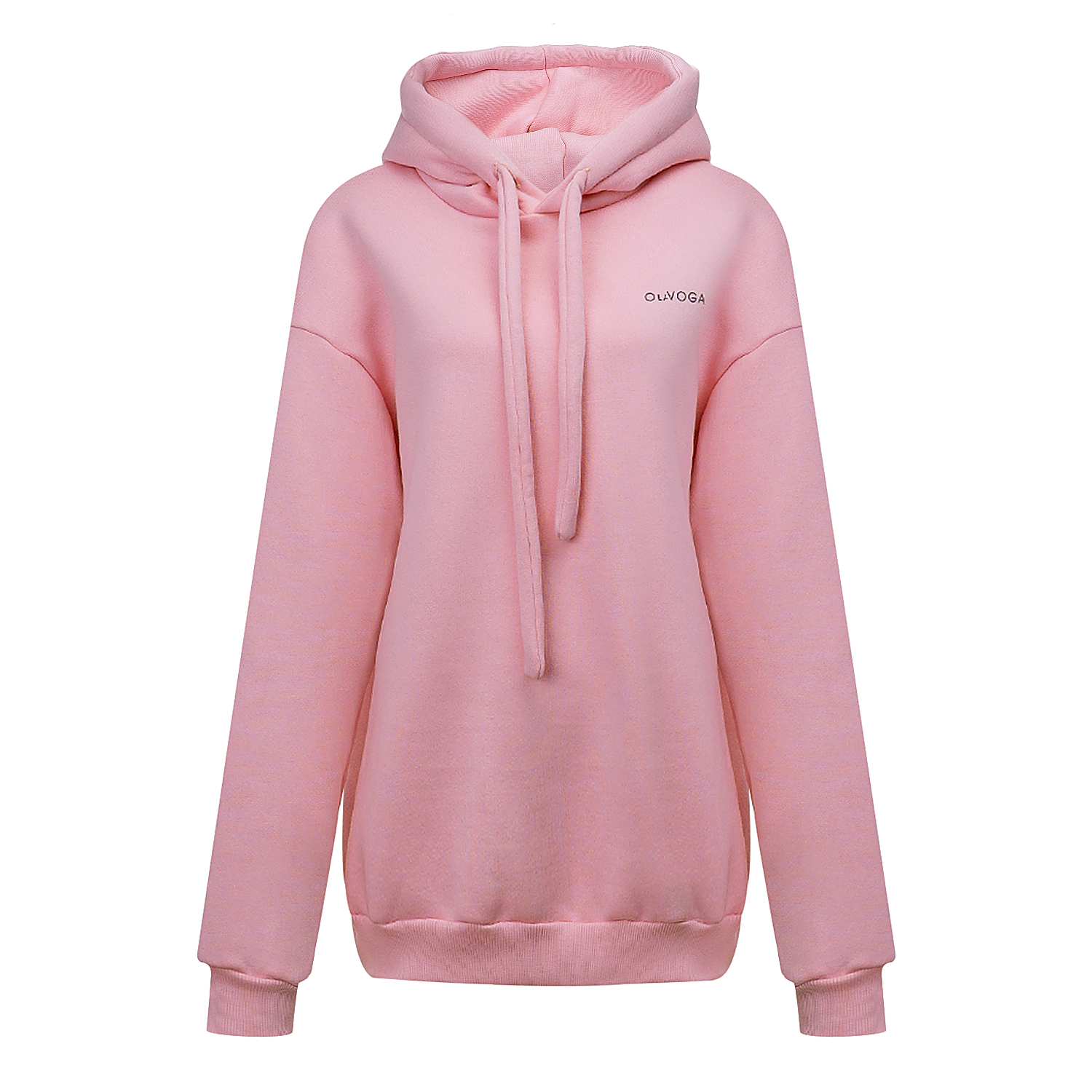 Bluza damska Oversize OLAVOGA RUNAWAY - Pudrowy róż