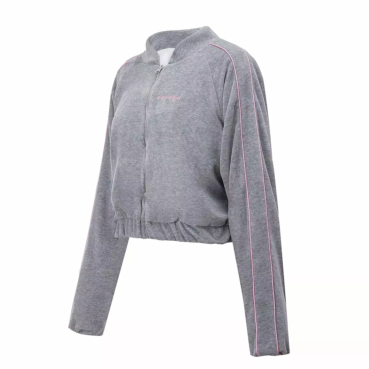 Women's bomber jacket OLAVOGA ELVIA - Grey