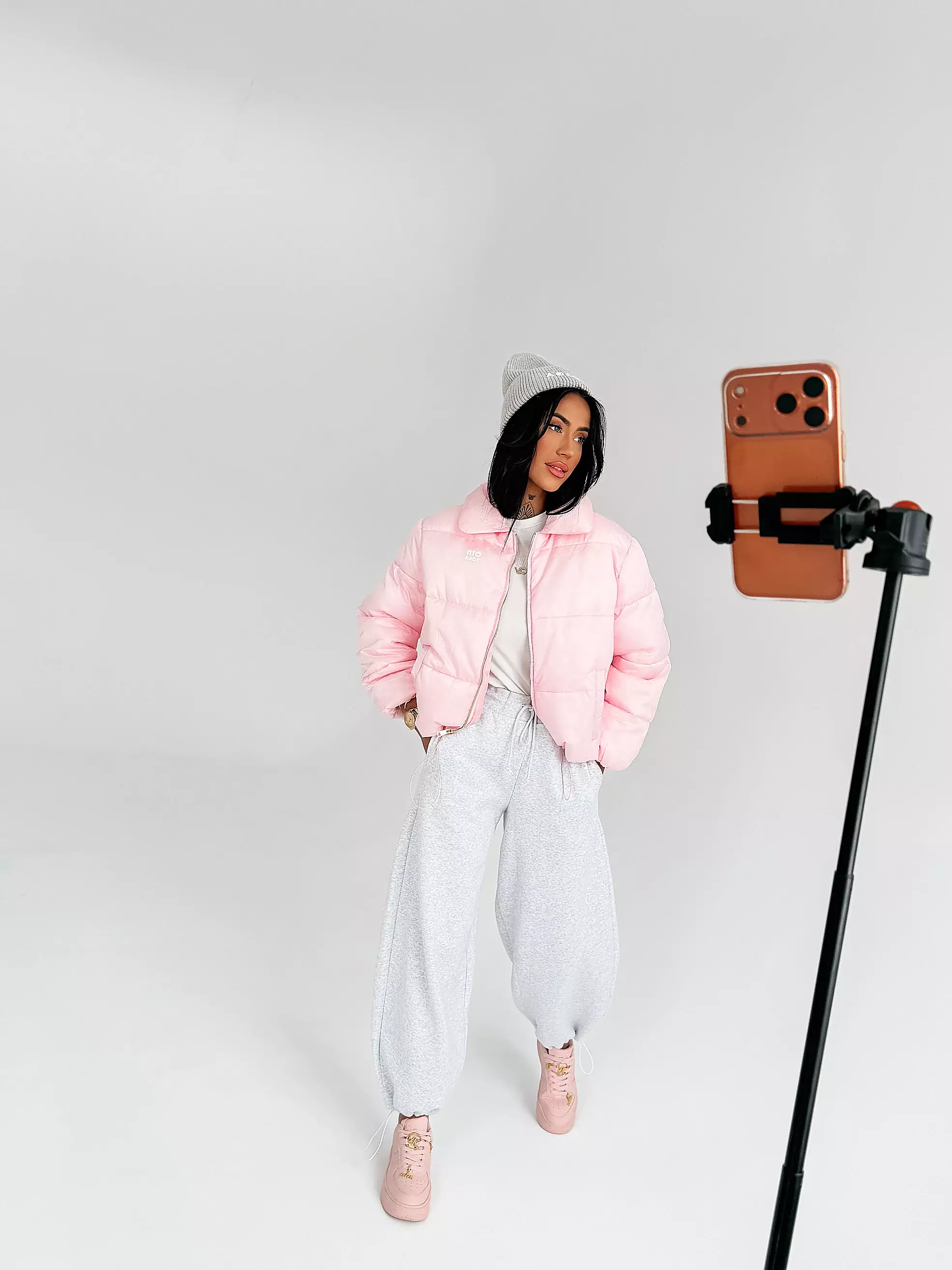 OLAVOGA YUE Steppjacke für Frauen - Rosa