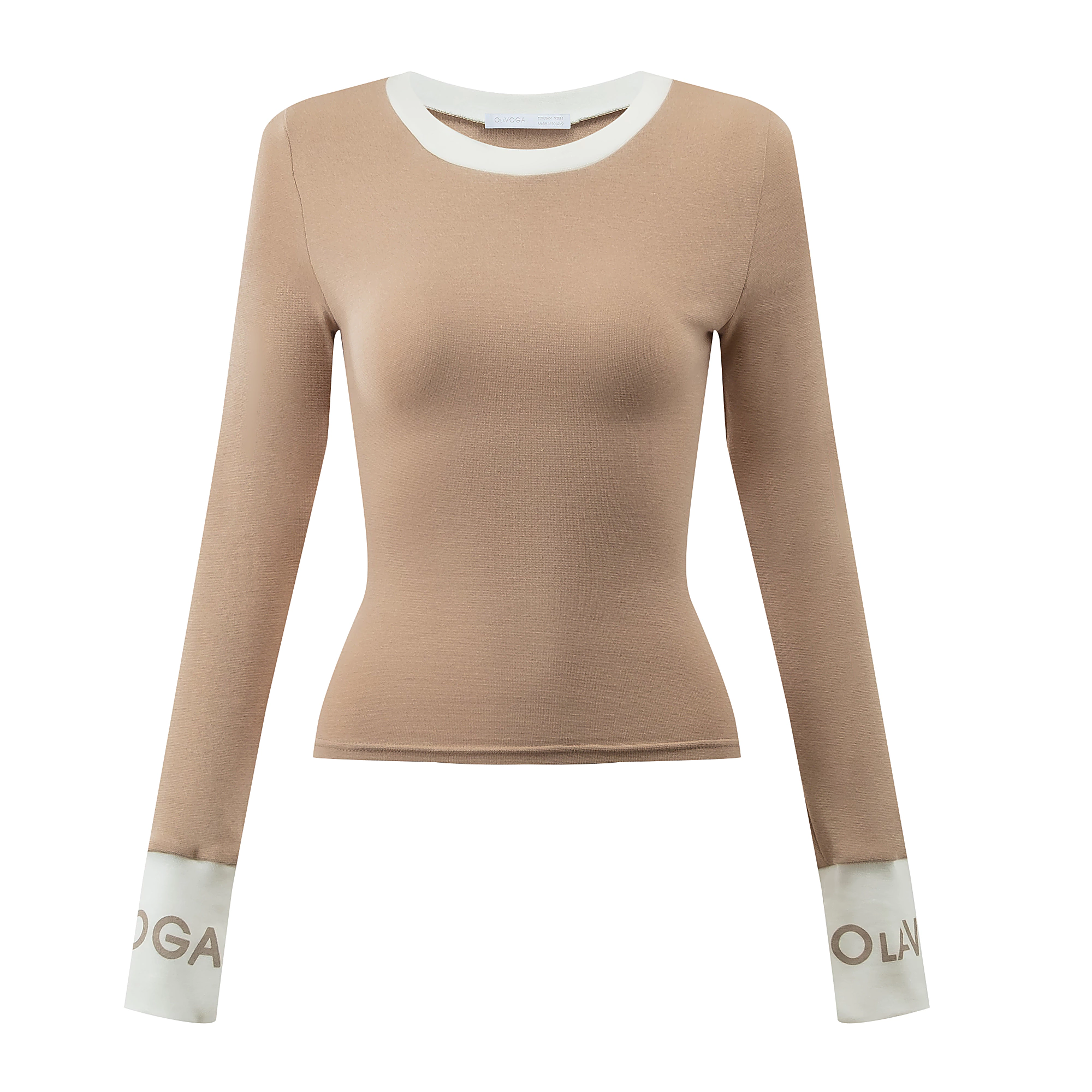 Damenbluse OLAVOGA ELISEA - Beige + écru