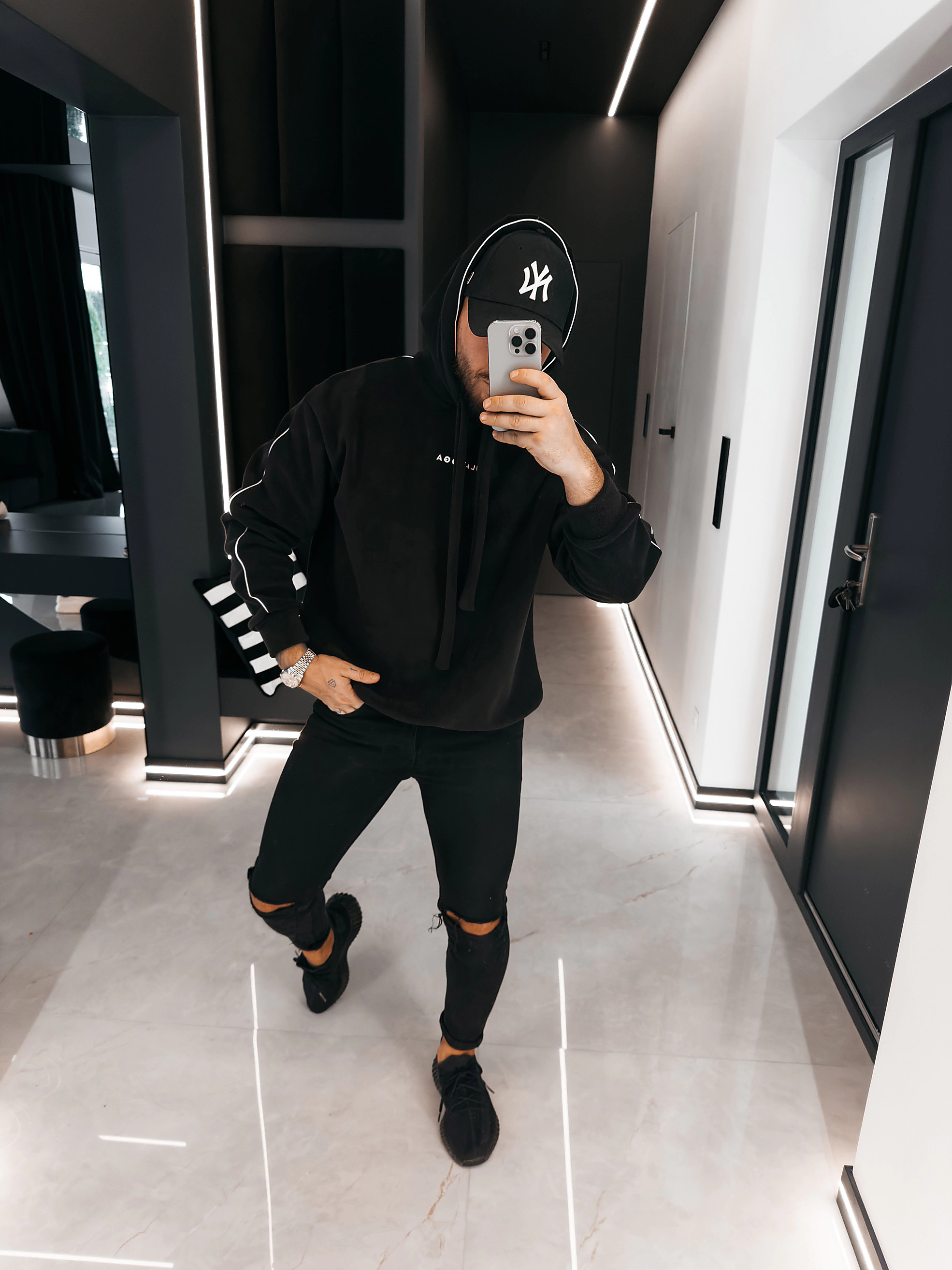 Bluza męska OLAVOGA Men PLUME - Czarny