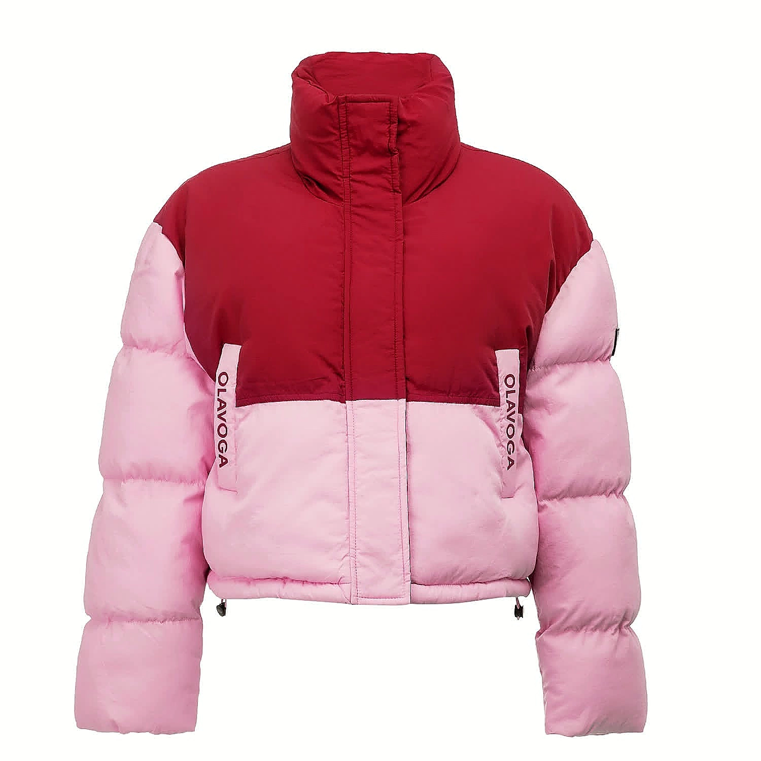 Kurze Steppjacke für Frauen OLAVOGA KIAR - Maroon