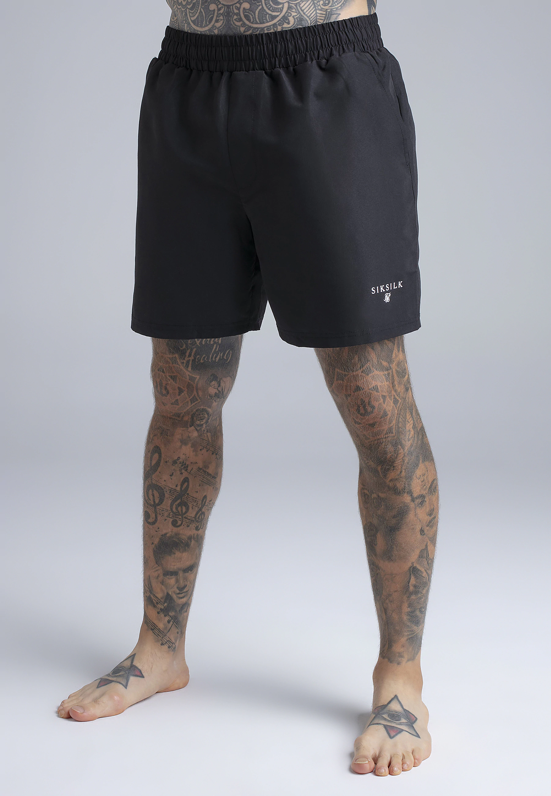 2pak SIKSILK swim shorts 28377 - Black + Beige