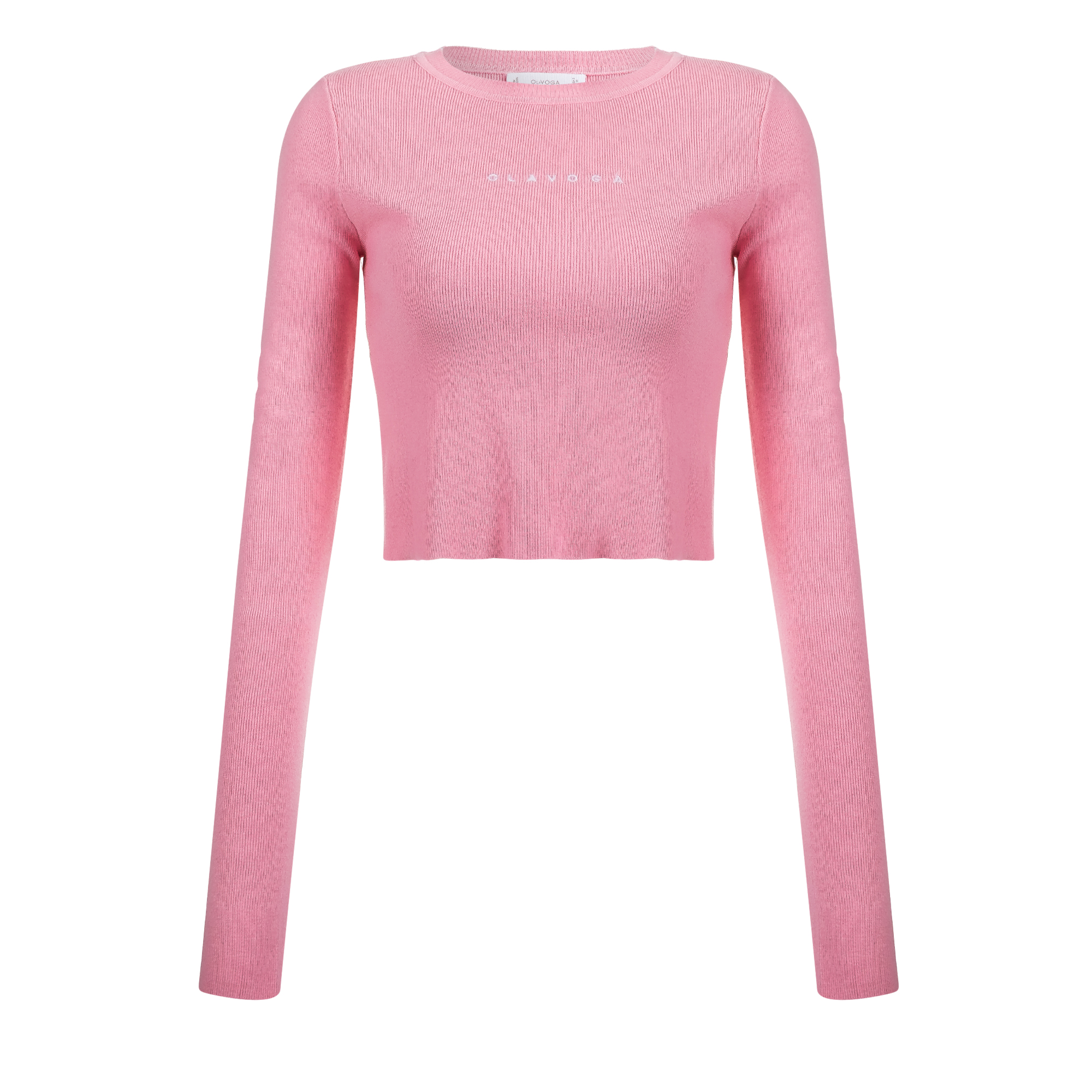 Sweter damski casual OLAVOGA BROGRER - Róż