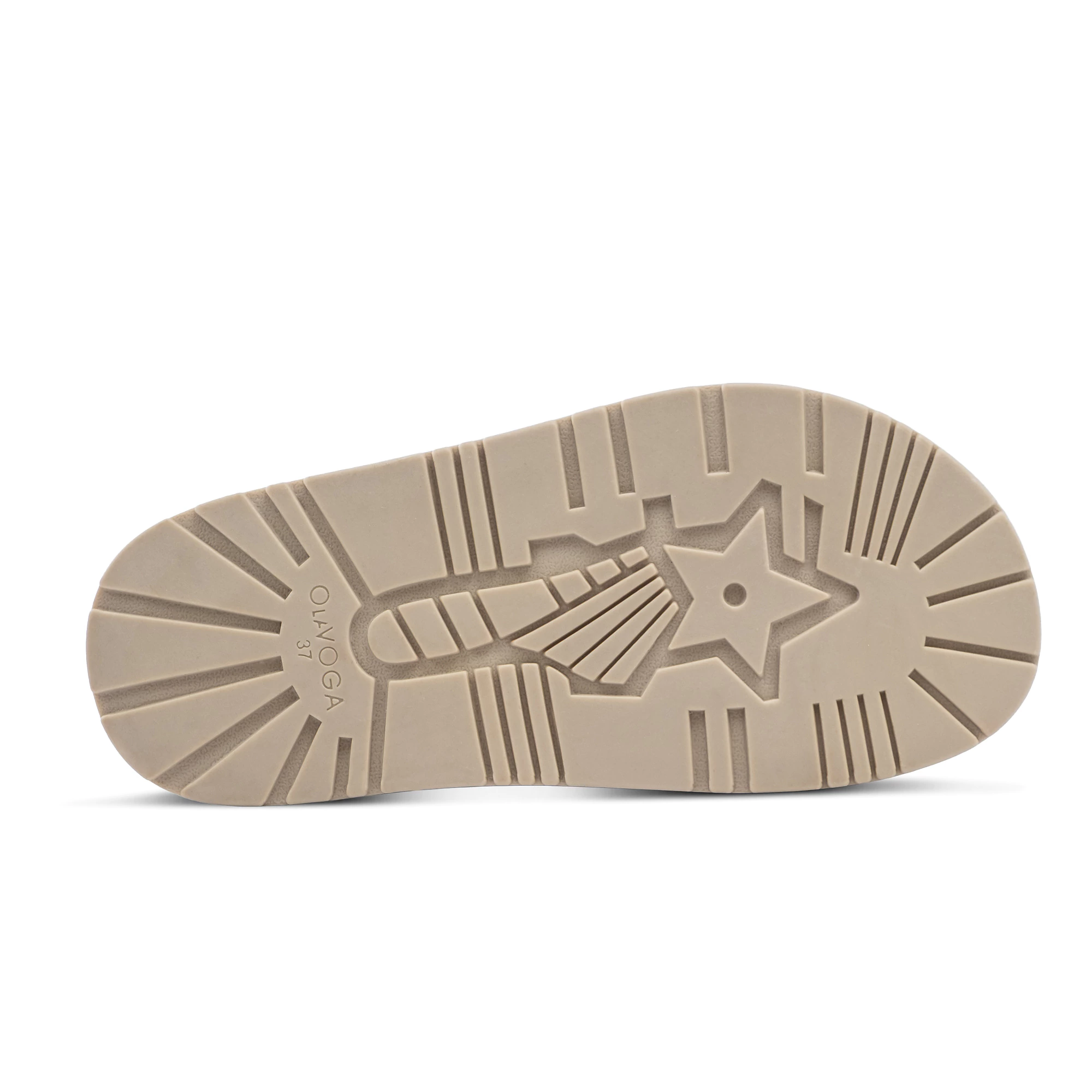 Women's Velcro flip-flops OLAVOGA BERLIOZ - Beige
