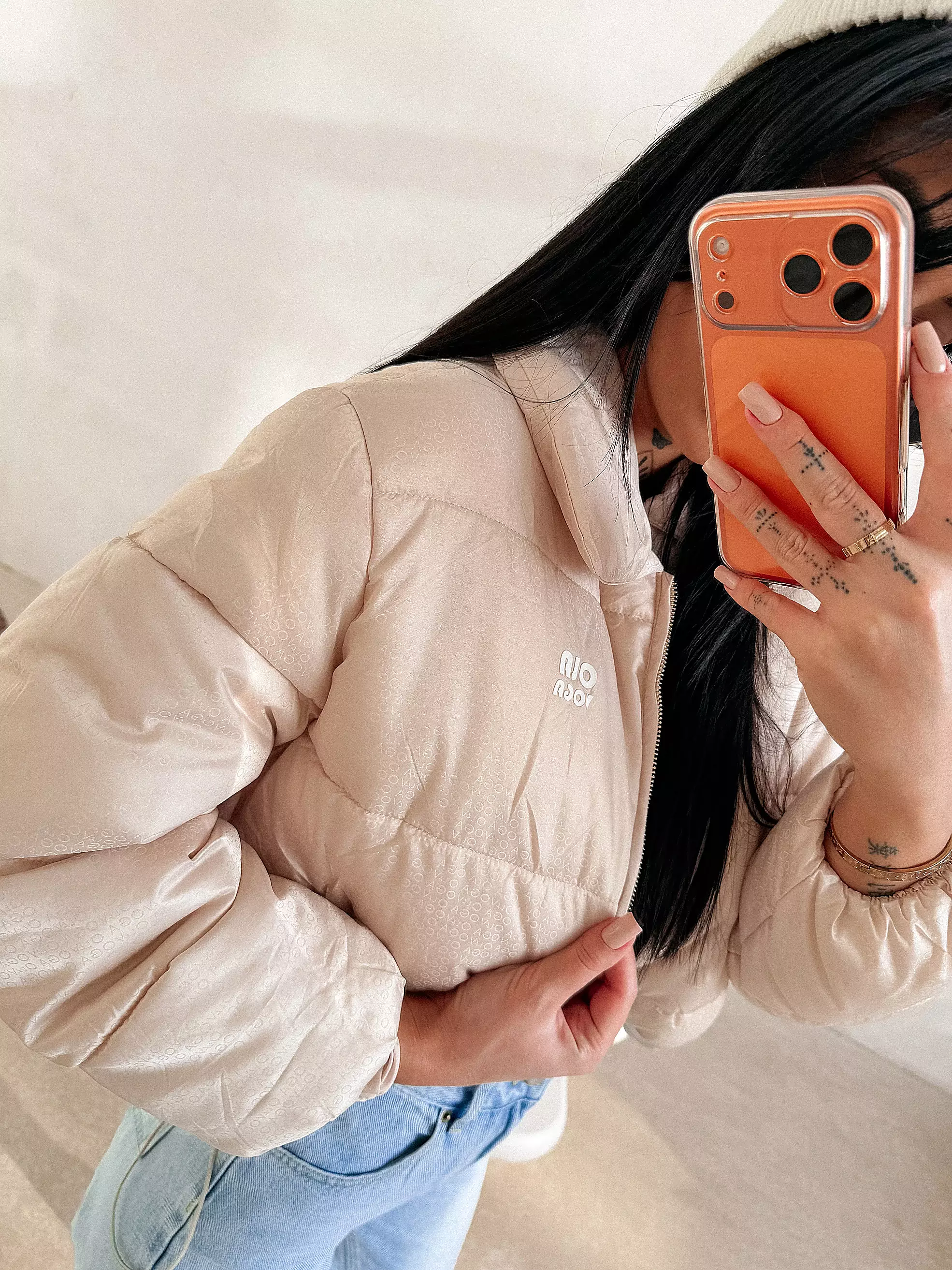 Damen Steppjacke OLAVOGA YUE - Beige