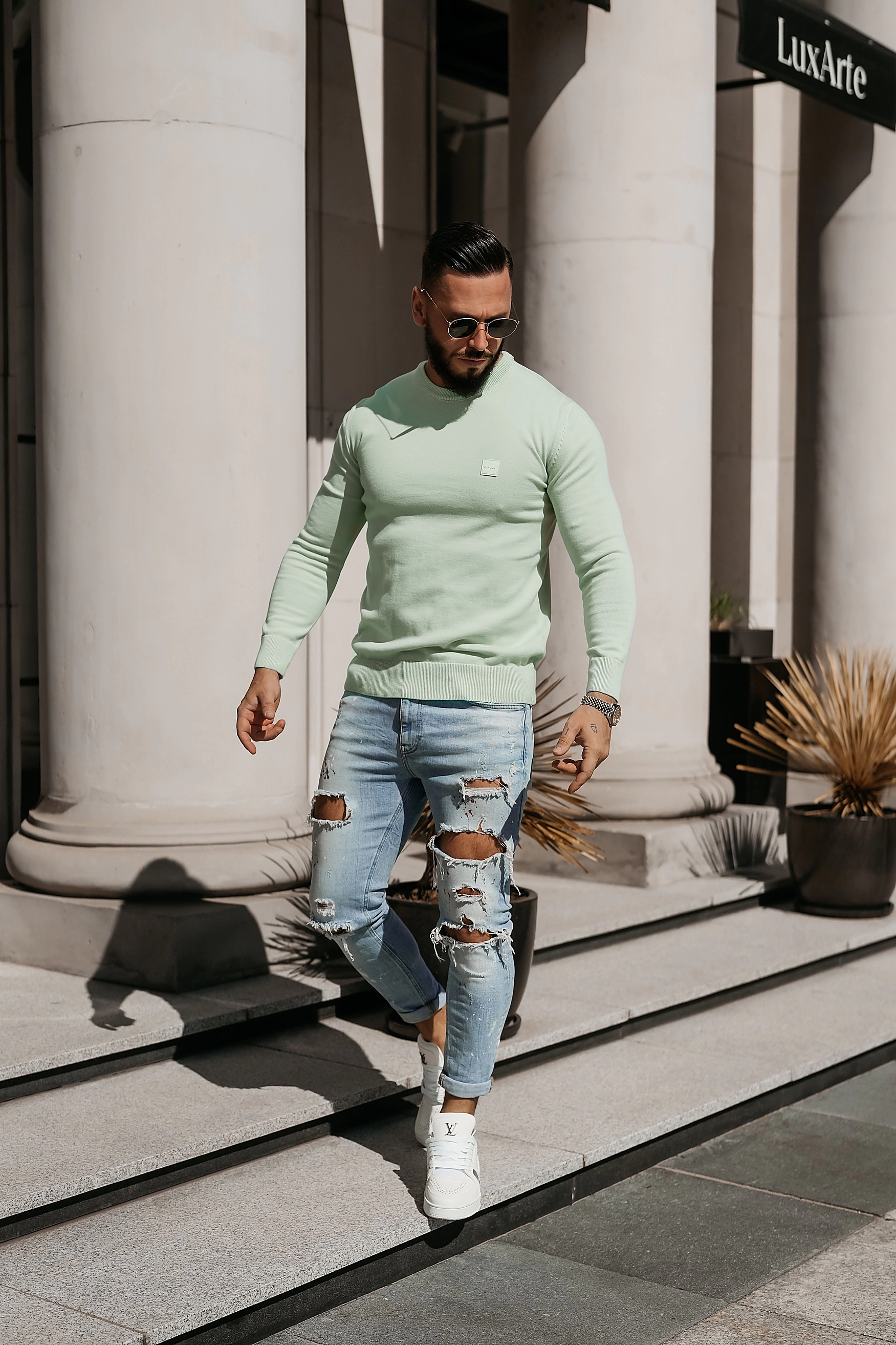 OLAVOGA Herren Pullover ALAVOS - Grün