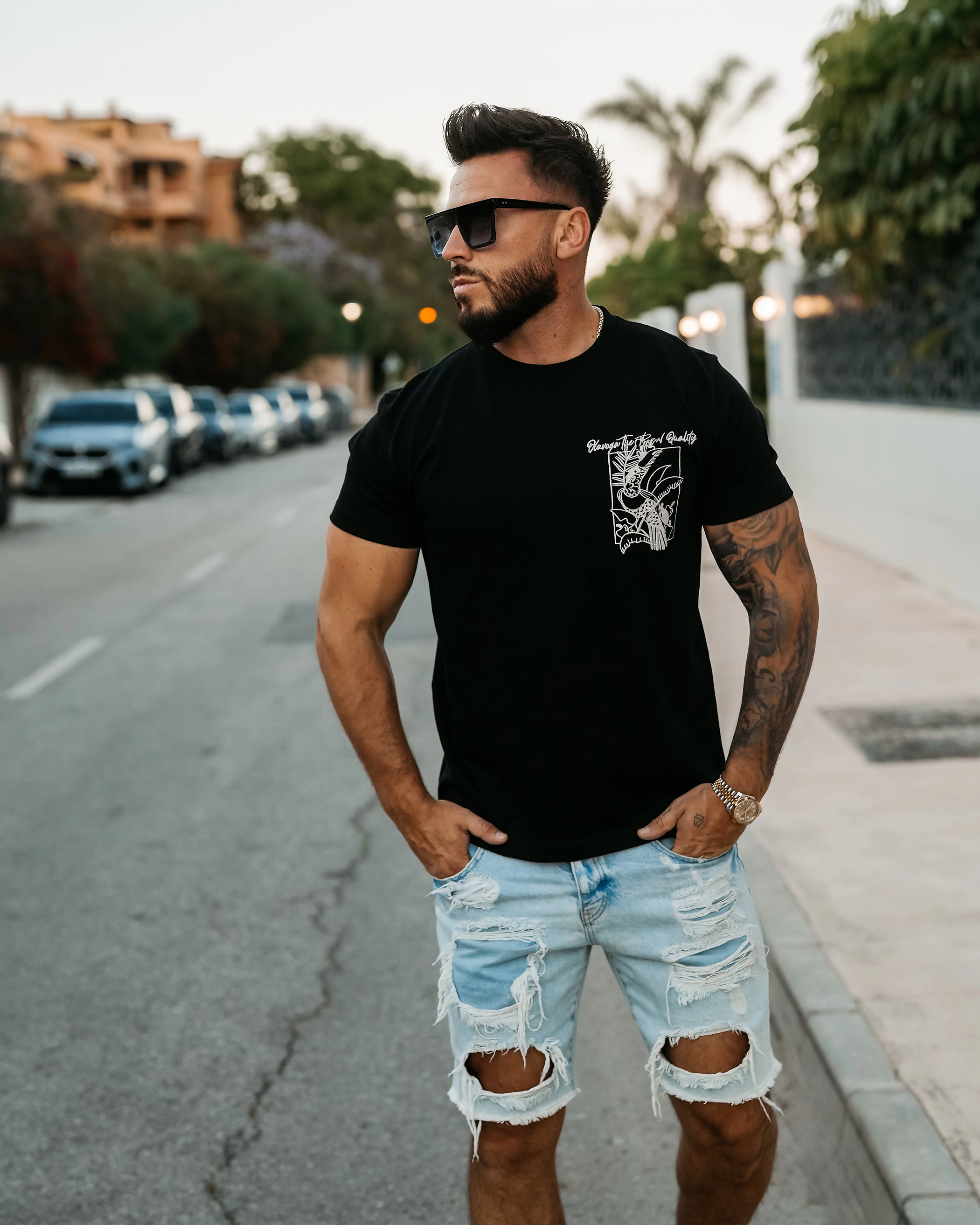 OLAVOGA Men LUXVEENCE T-shirt - Black