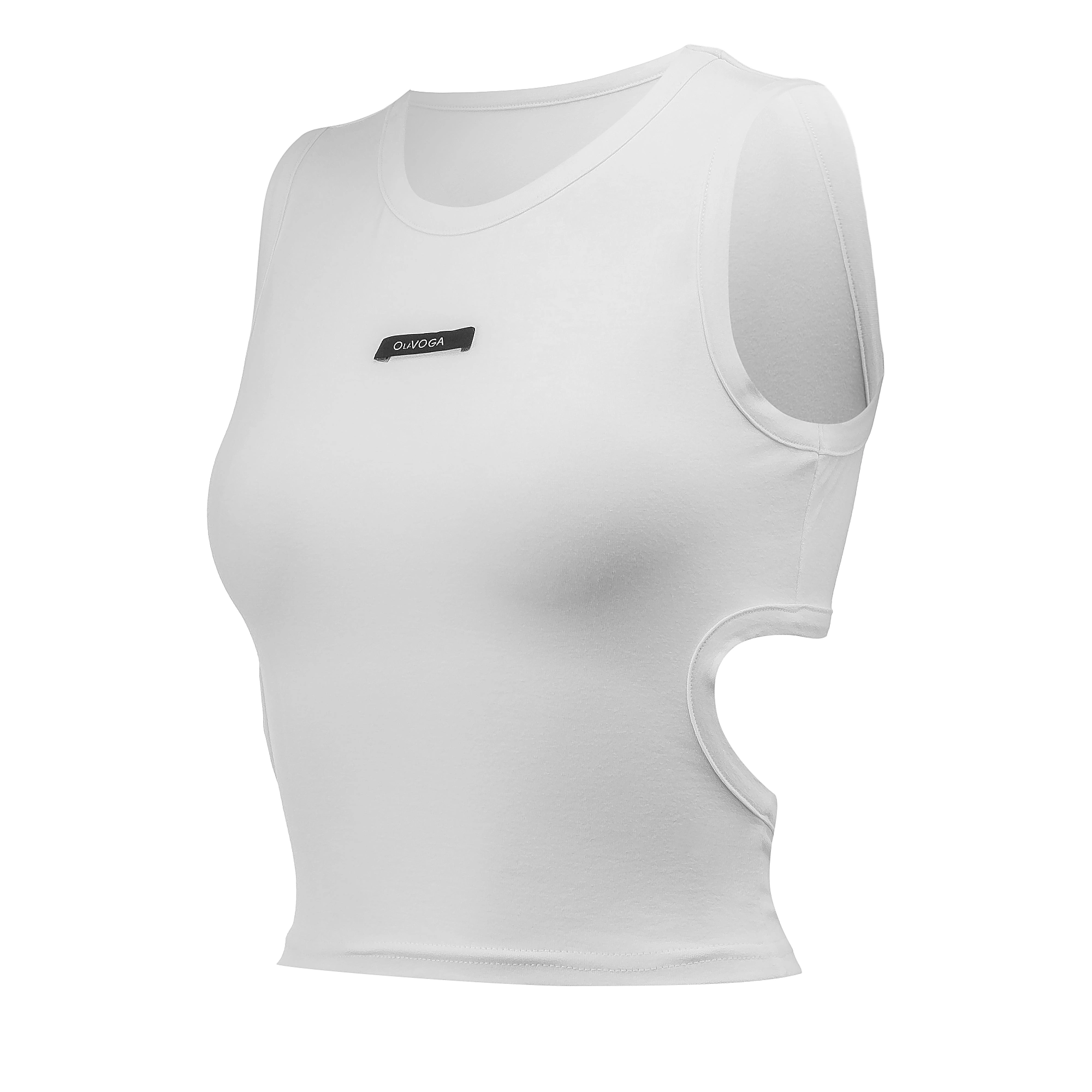 Top damski slim fit OLAVOGA DAYBREAK - Écru