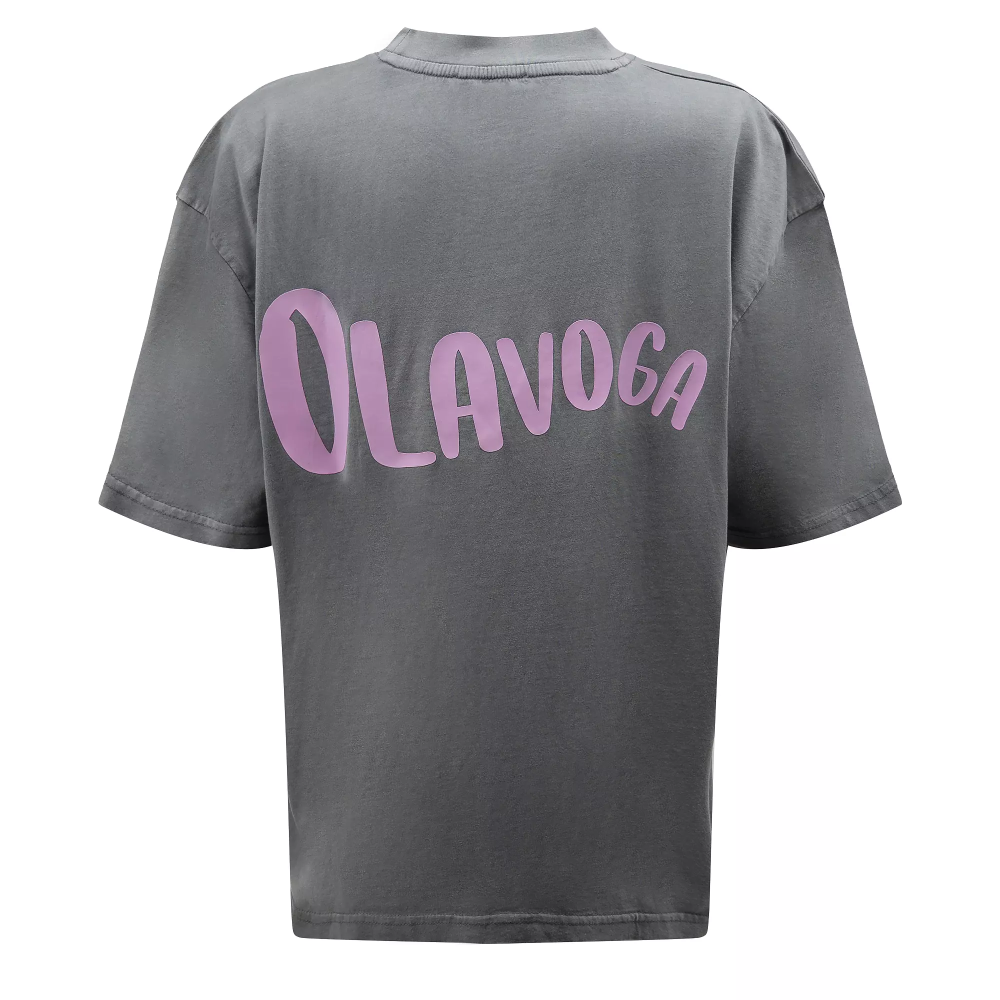 OLAVOGA BABE dámske tričko oversize - svetlo šedá