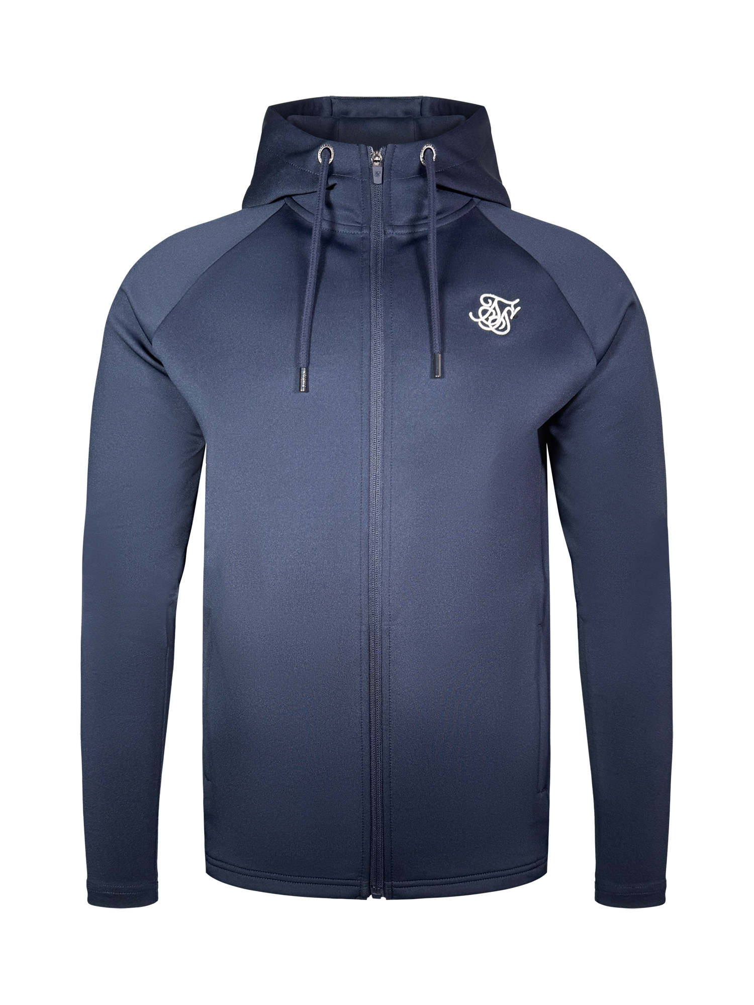 SIKSILK pánska mikina s kapucňou 28169 - námornícka modrá