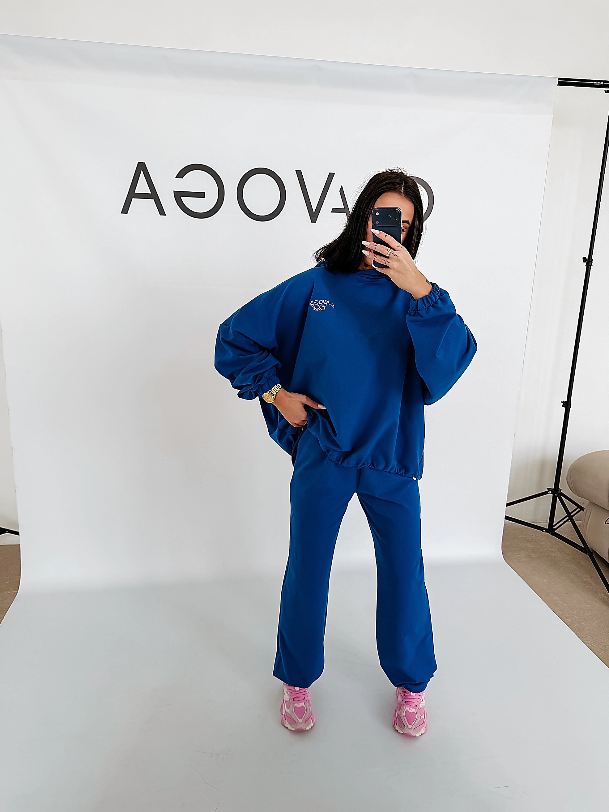 Damen-Kapuzenset OLAVOGA ZESTY - Blau