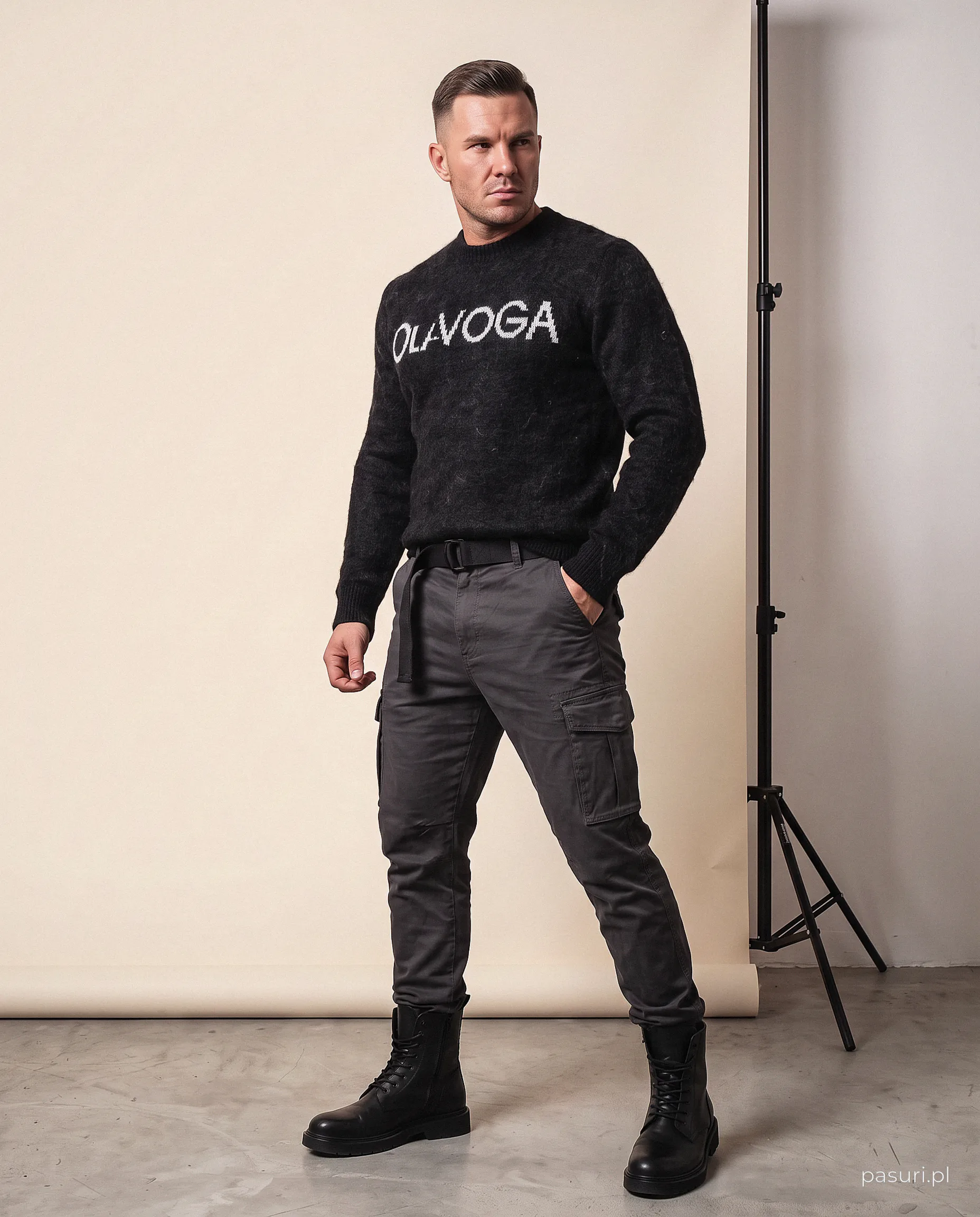 Men's jumper OLAVOGA Men VILA MEN - Black