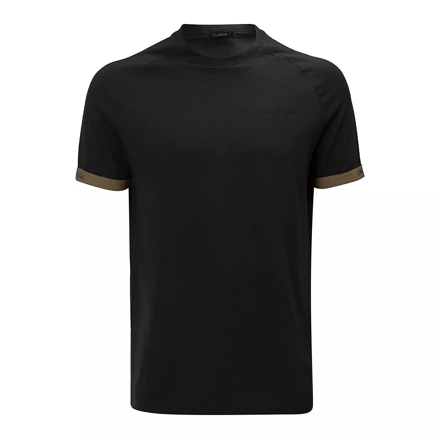 T-shirt męski klasyczny OLAVOGA Men RAYSIER - Czarny