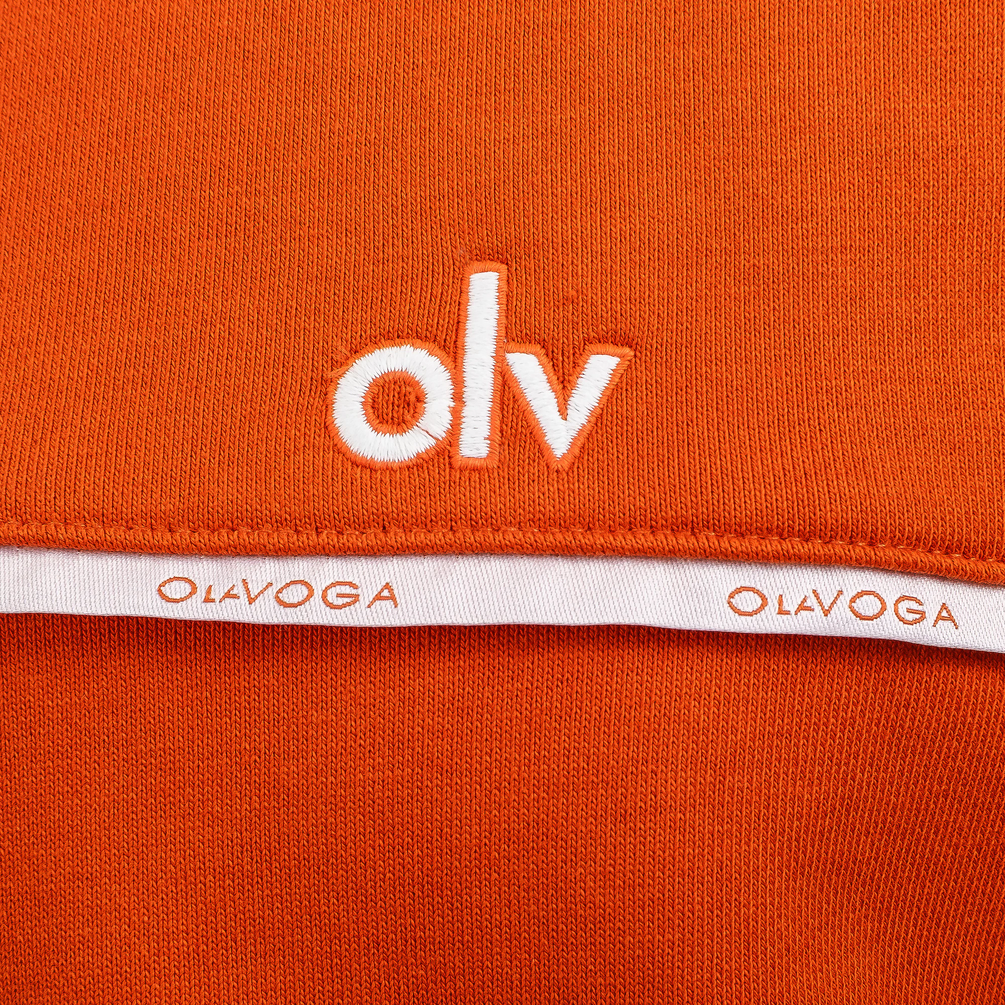Pánská mikina s pruhem OLAVOGA Men ENUOR - Oranžová
