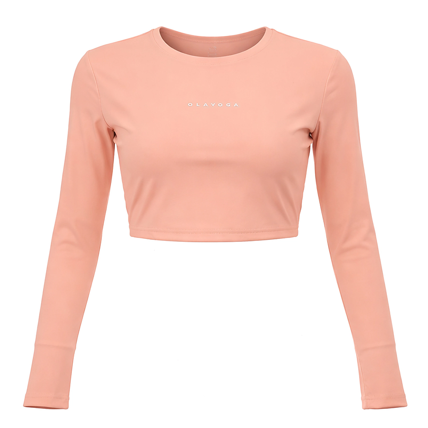 Women's long sleeve top OLAVOGA VIRA - Coral pink