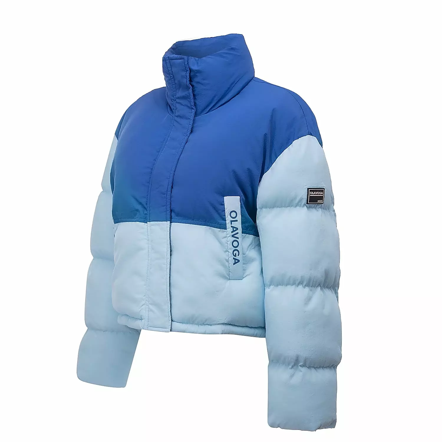Kurze Damen-Steppjacke OLAVOGA KIAR - Indigo