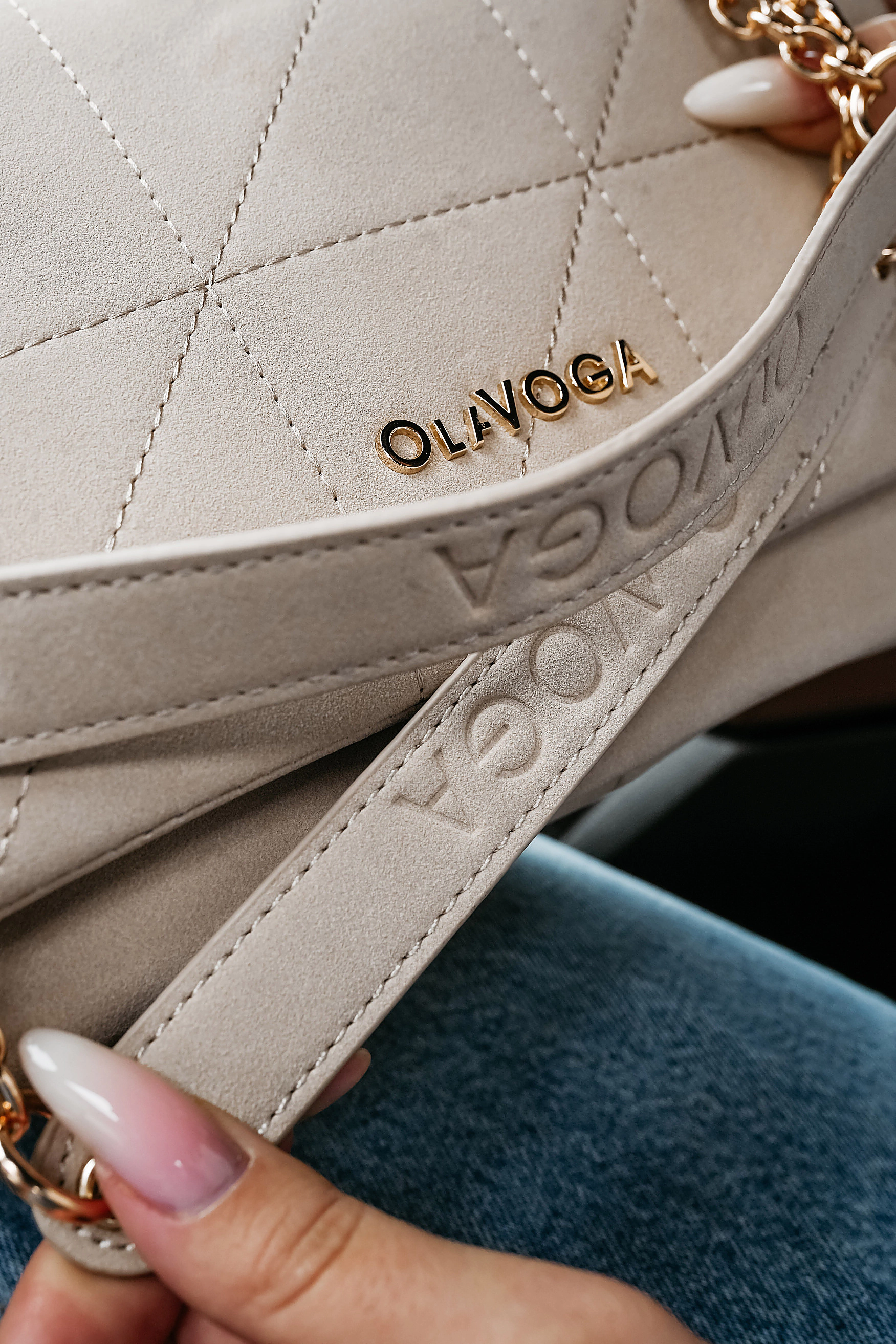 OLAVOGA TERING Damenhandtasche - Hellbeige