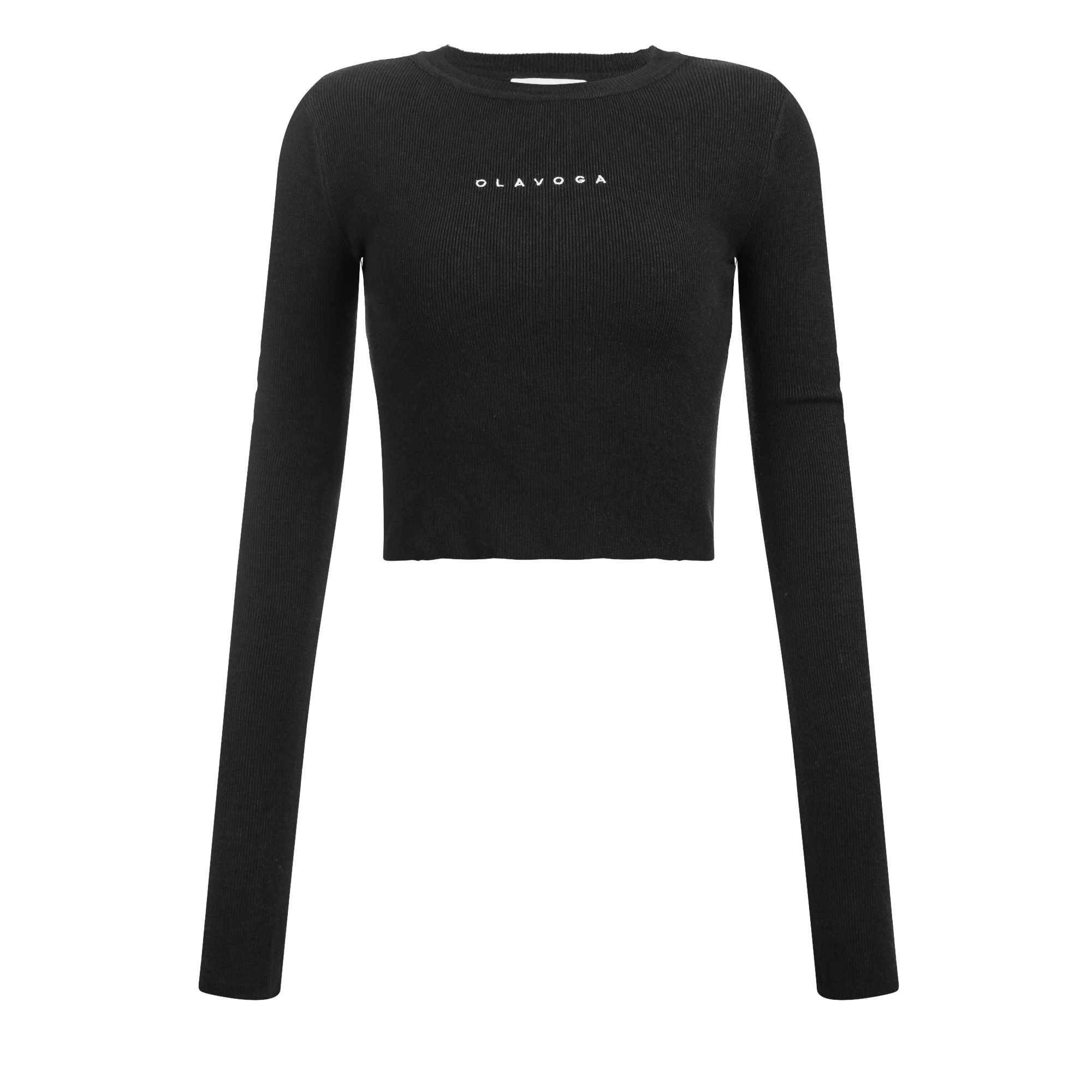 Sweter damski casual OLAVOGA BROGRER - Czarny