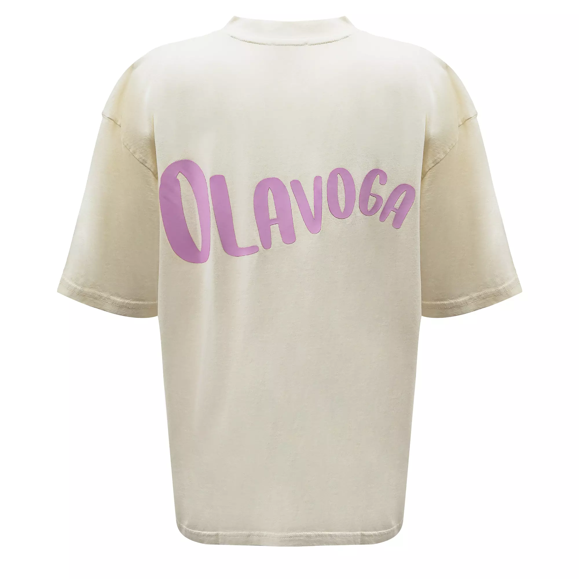 OLAVOGA BABE dámske tričko oversize - Ecru
