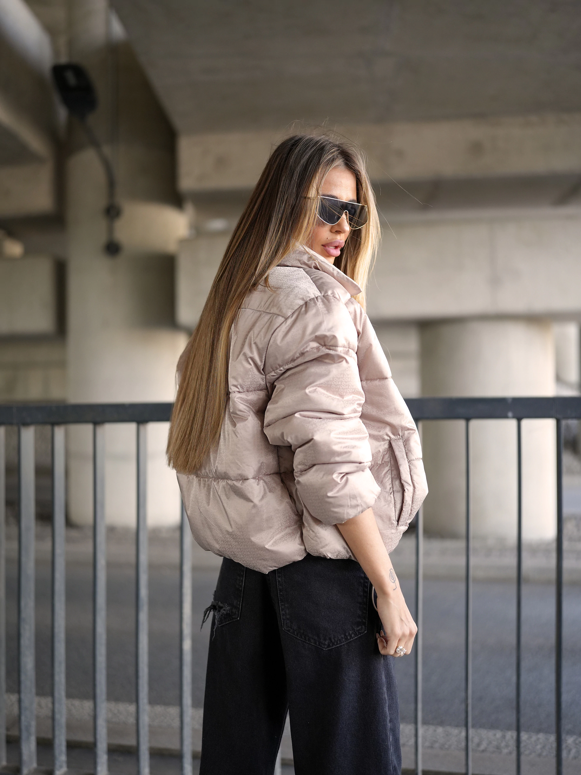 Damen Steppjacke OLAVOGA YUE - Beige