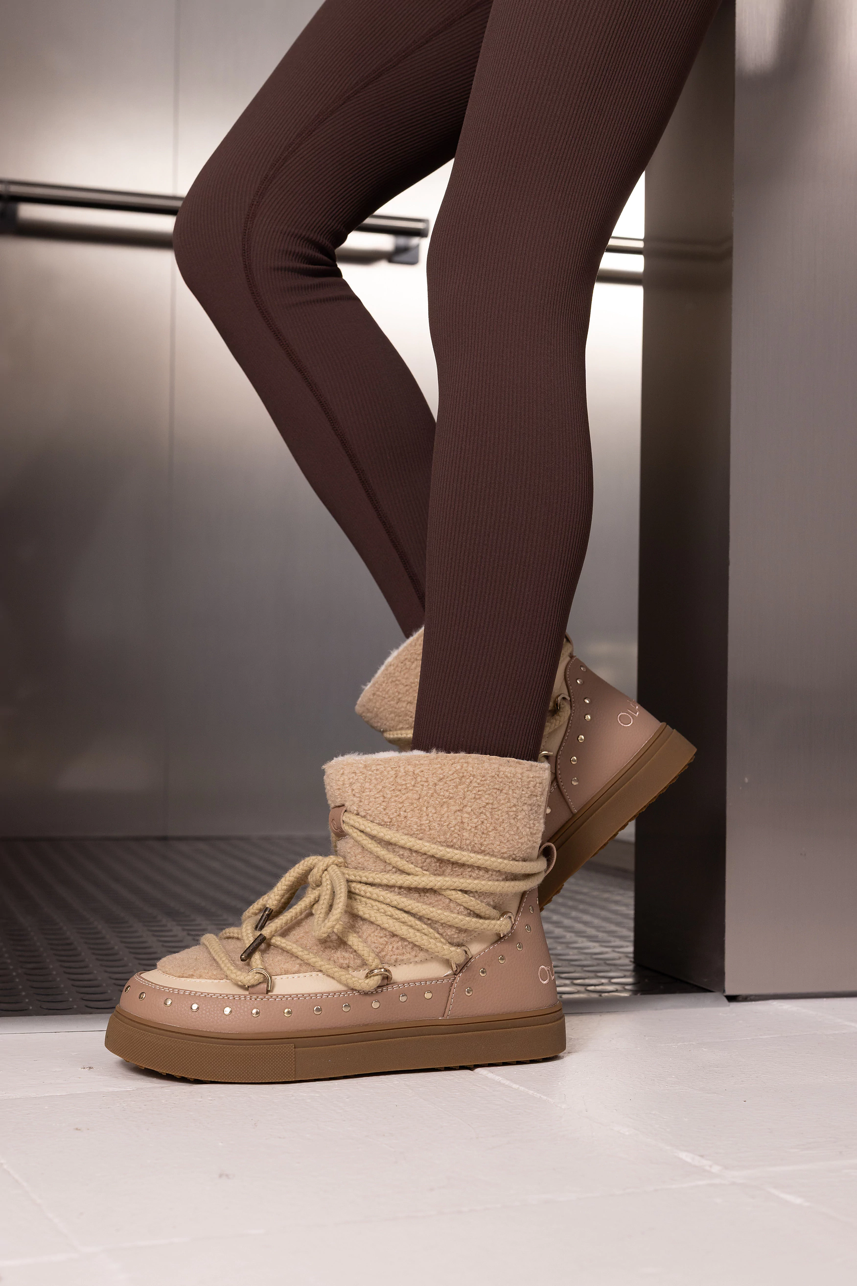 Buty damskie eskimoski OLAVOGA ETNA - Beż