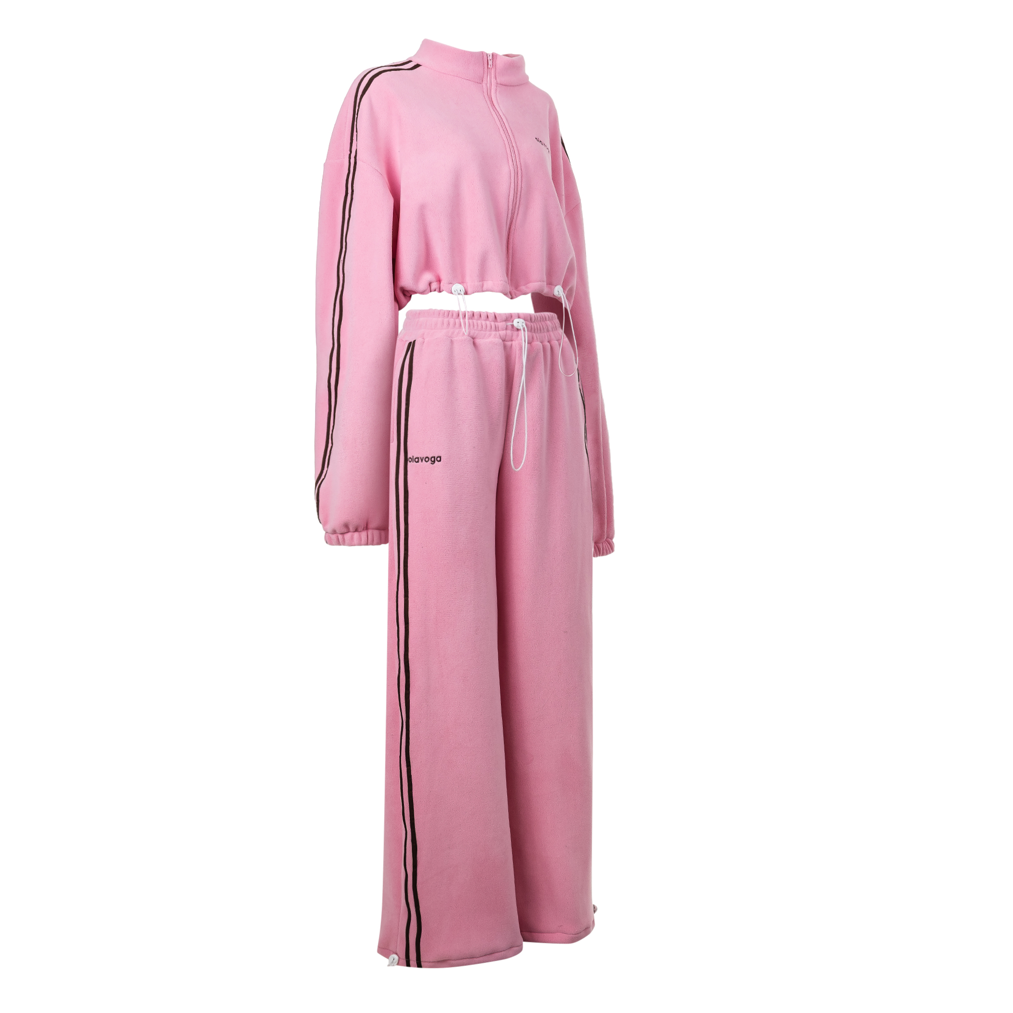 Women's side-stripe set OLAVOGA STREETY - Pink
