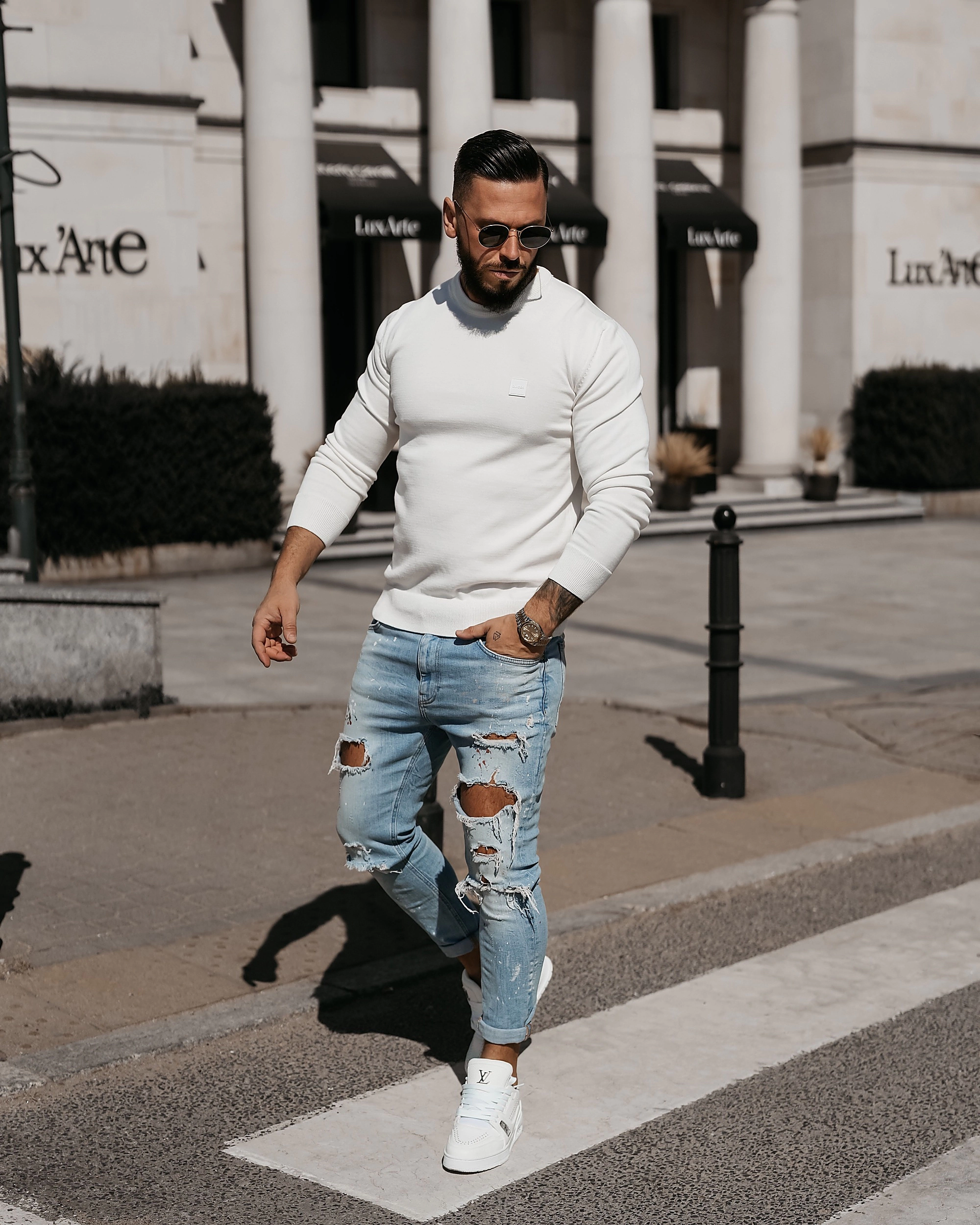 OLAVOGA Herren Pullover ALAVOS - Écru