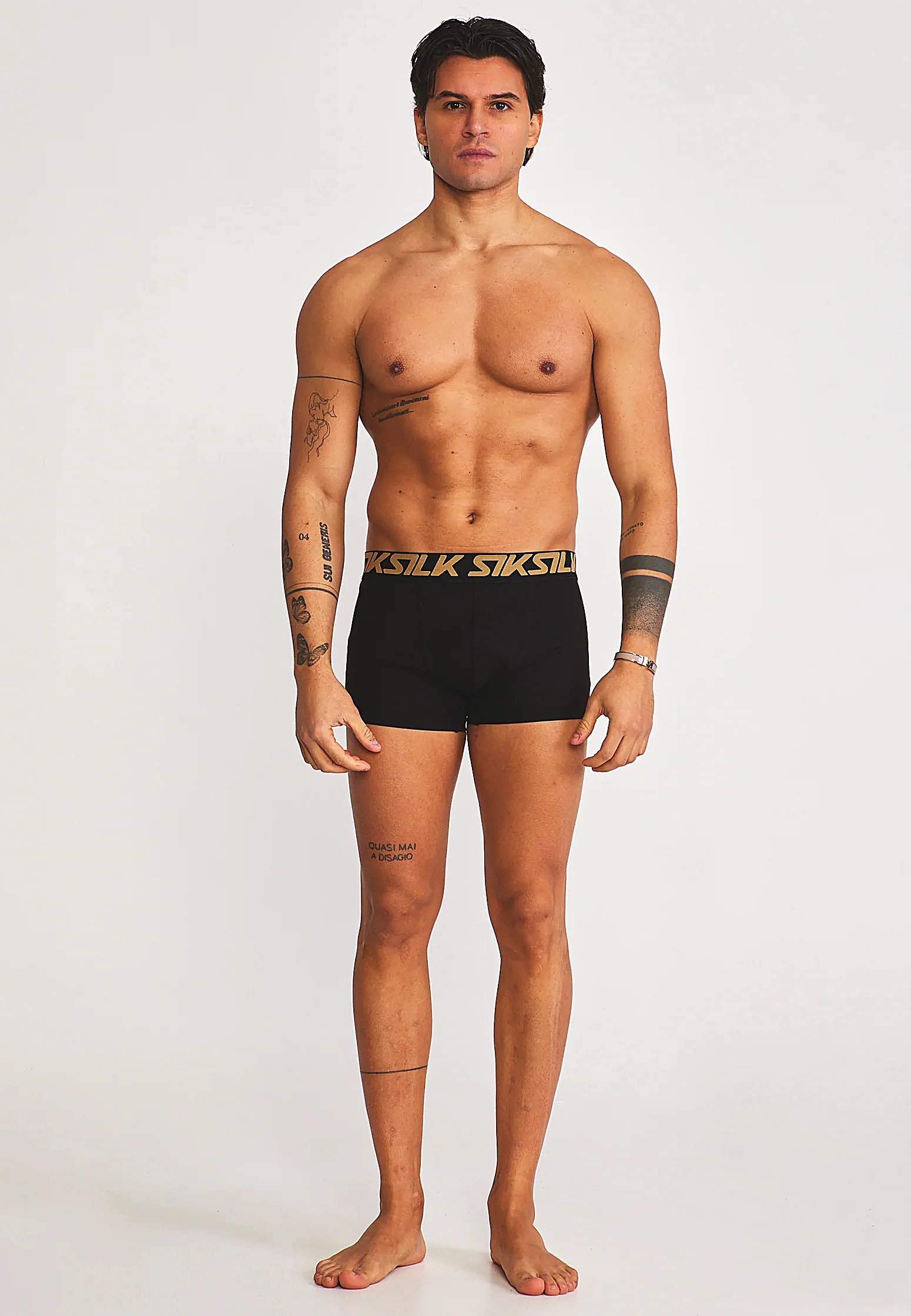 3pak bokserki męskie SIKSILK 29887 - Czarny + złoty