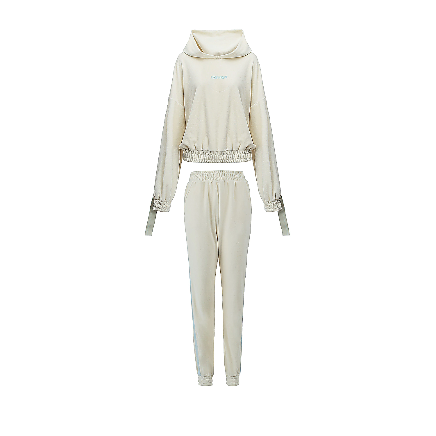 Damenset aus Velours OLAVOGA SMOOVE - Beige