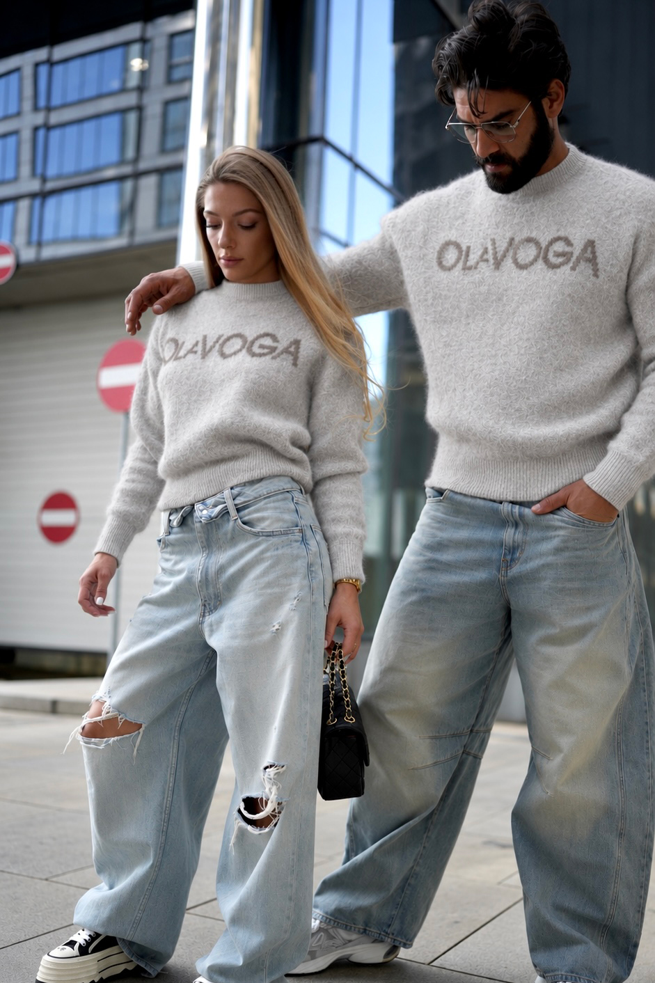 Sweter damski OLAVOGA VILA - Beż