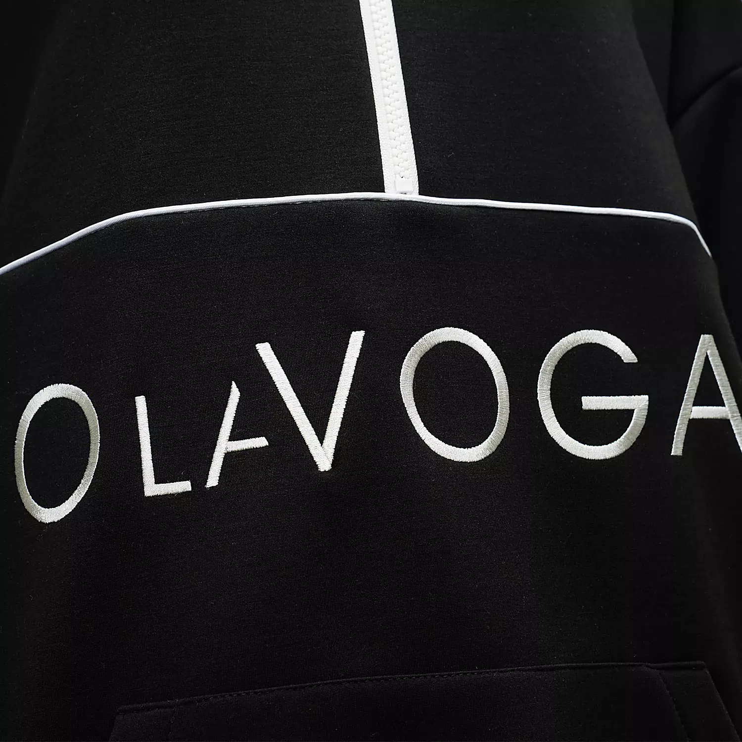 OLAVOGA EASTFIELD women's oversize collar sweatshirt - Black
