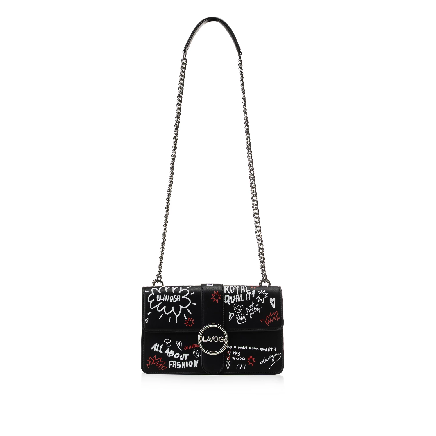 OLAVOGA SKETCH women's chain handbag Black UNI OLAVOGA