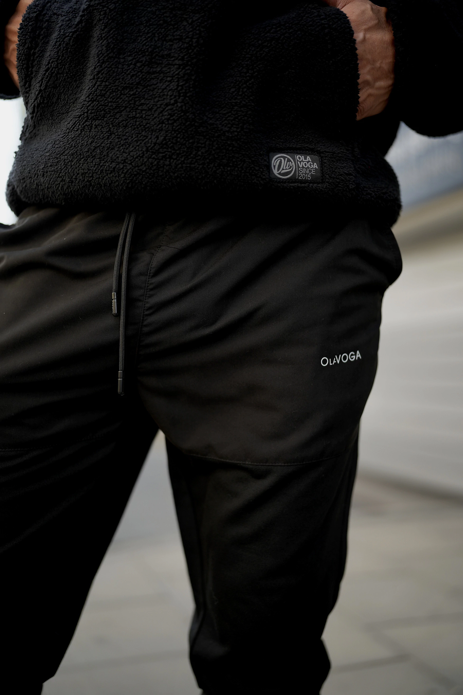 Bluza męska sherpa OLAVOGA RUKAST - Czarny i Khaki