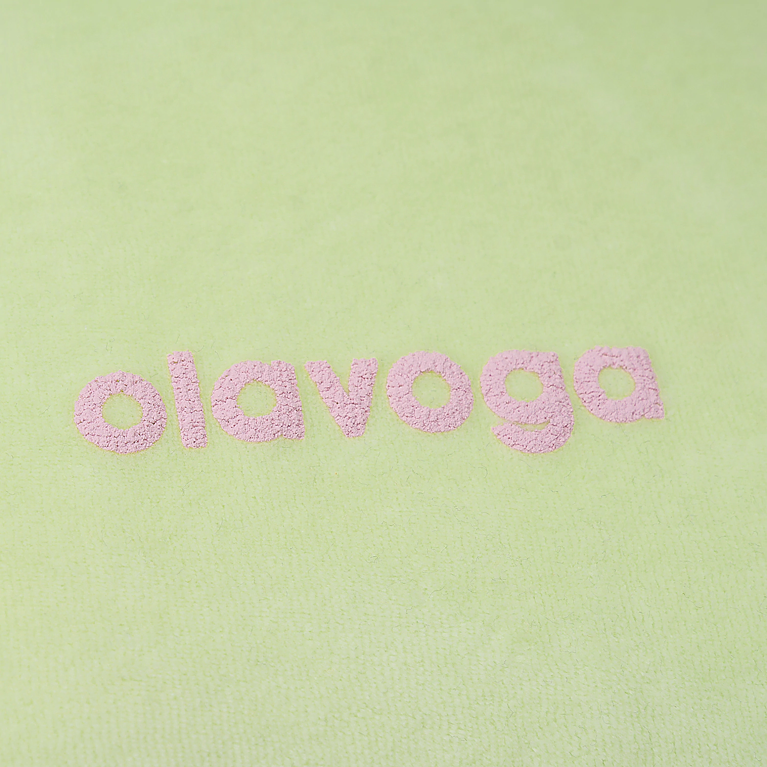 Ladies' velour sweatshirt OLAVOGA VELVORA - Lime green