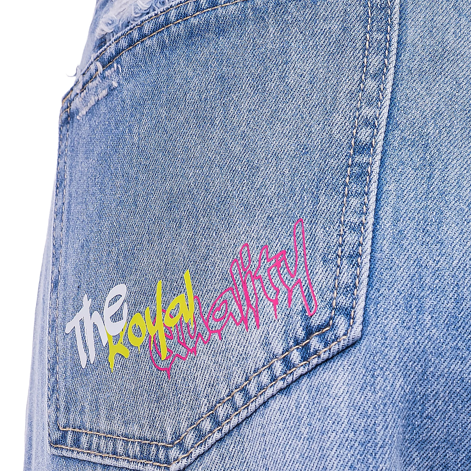 OLAVOGA VIVID bedruckte Damenhose - Dark denim